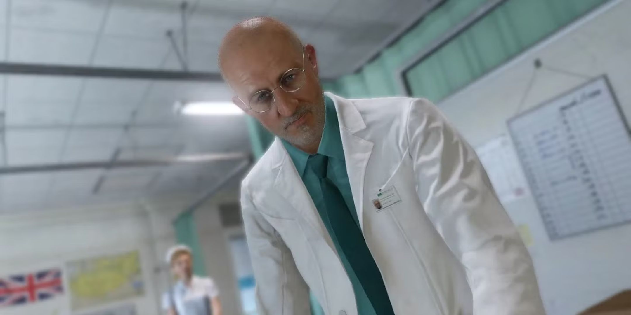 Doctor looking at you in Metal Gear Solid 5 Phantom Pain.