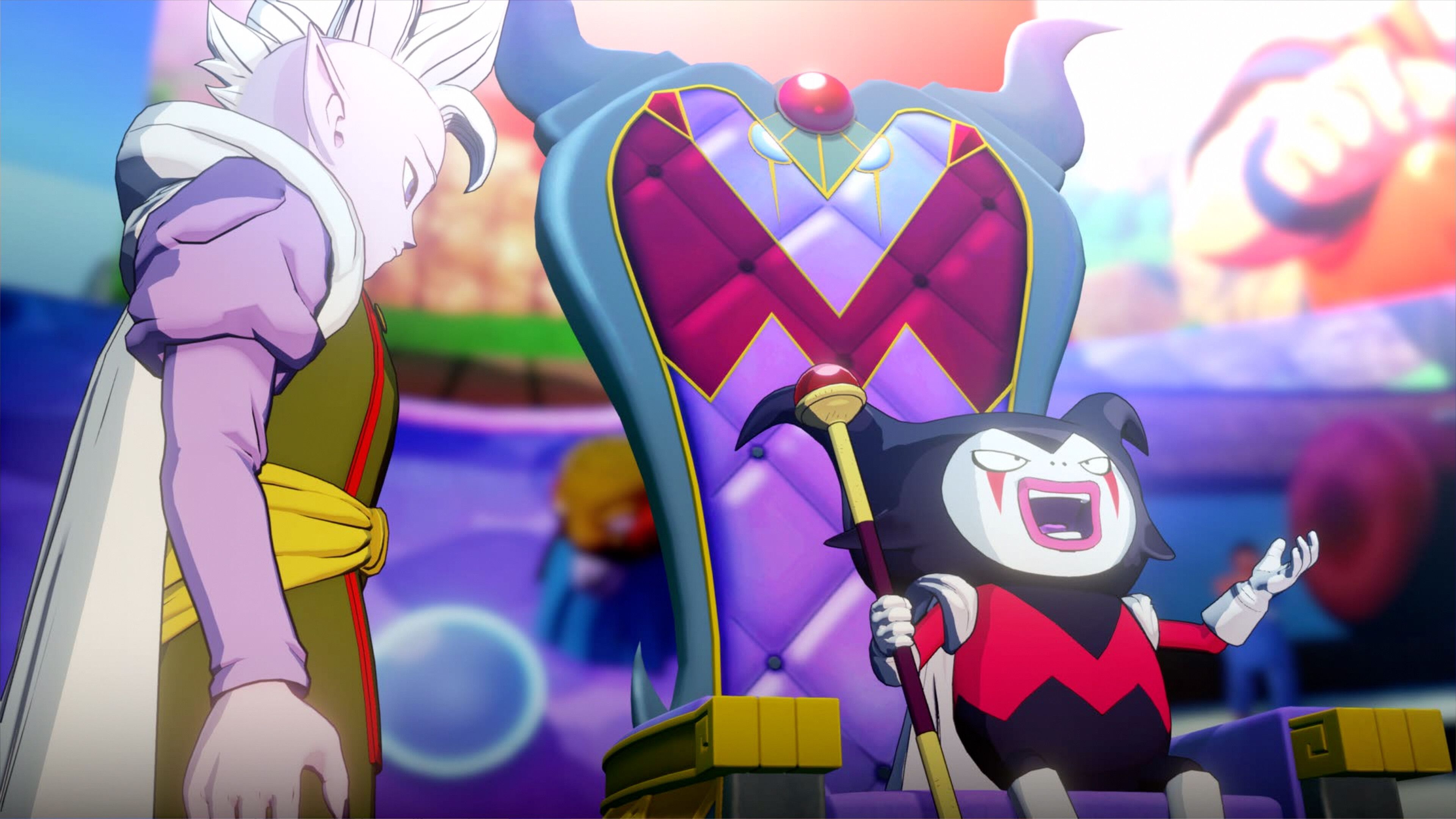 Gomah and Degesu talking in Dragon Ball Z: Kakarot's Daima DLC.