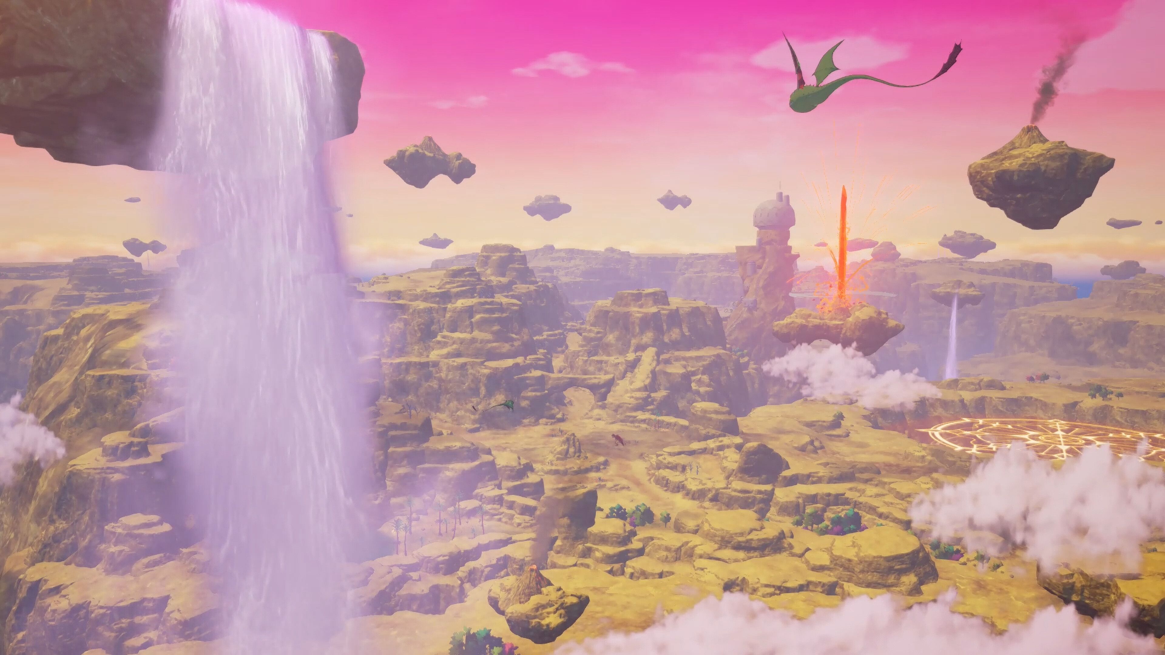 A shot of the Demon Realm in Dragon Ball Z: Kakarot's Daima DLC.