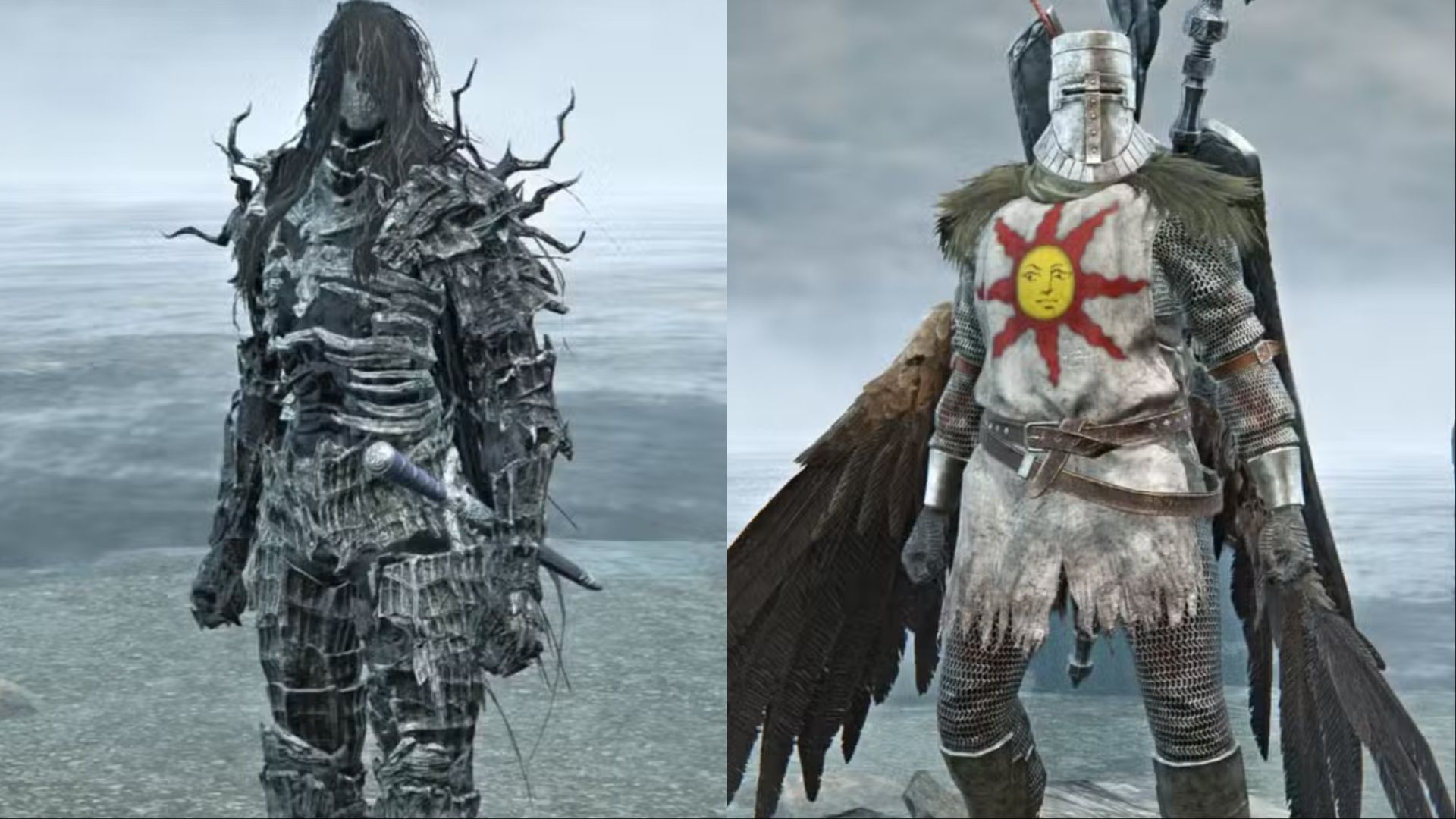 A look at the Darkwraith and Sunlight Knight skins in Elden Ring Nightreign.