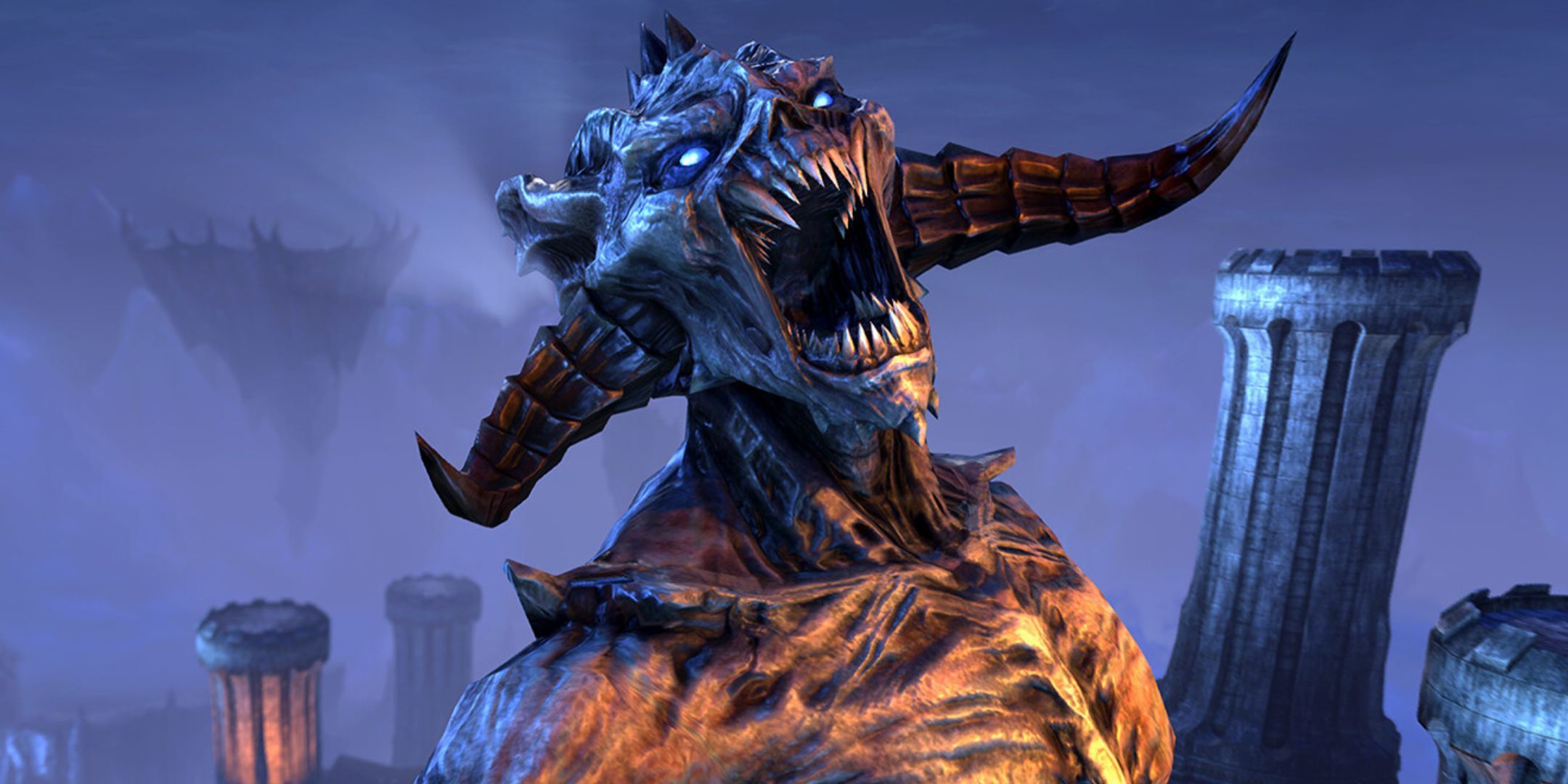 Molag Bal from Elder Scrolls Online screeching.