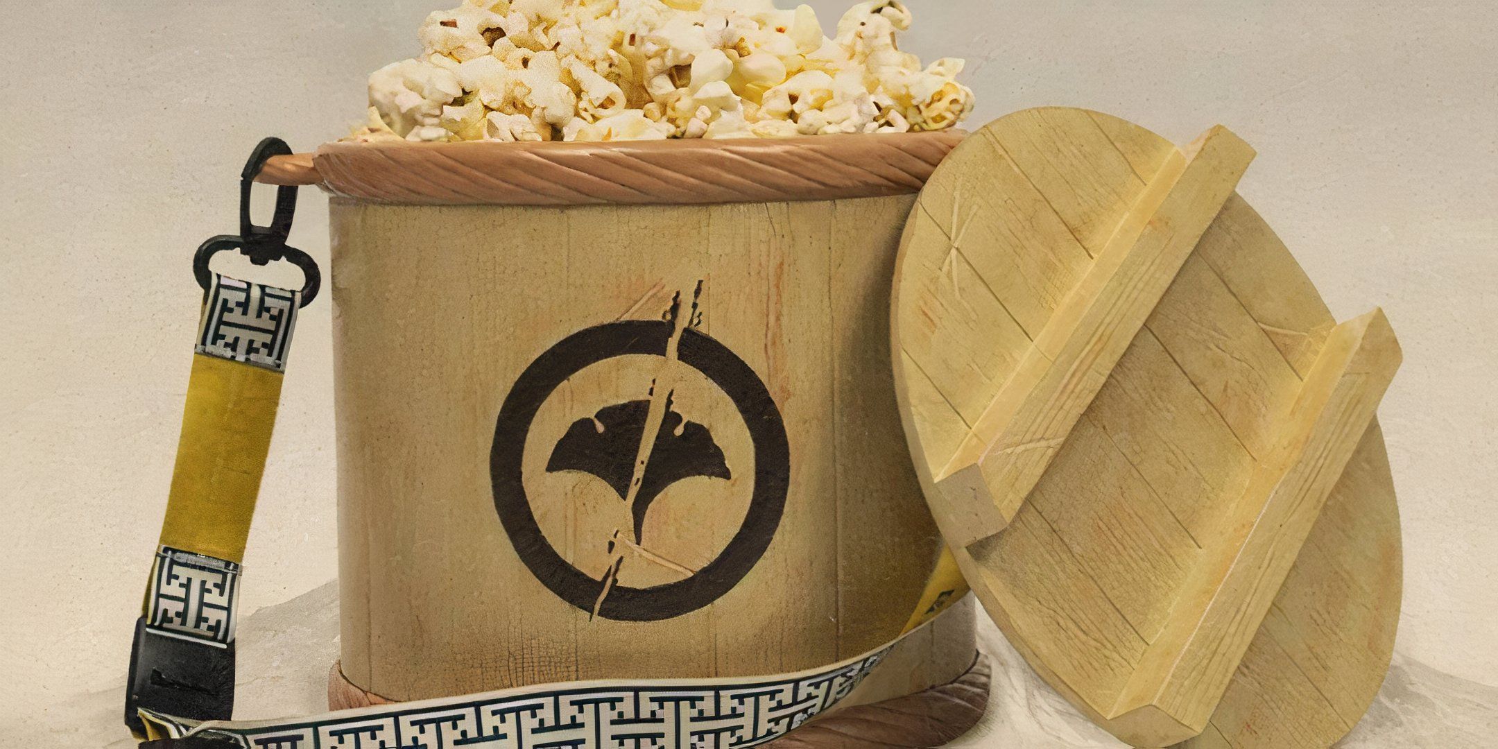 Ghost of Yotei's upcoming official popcorn bucket.