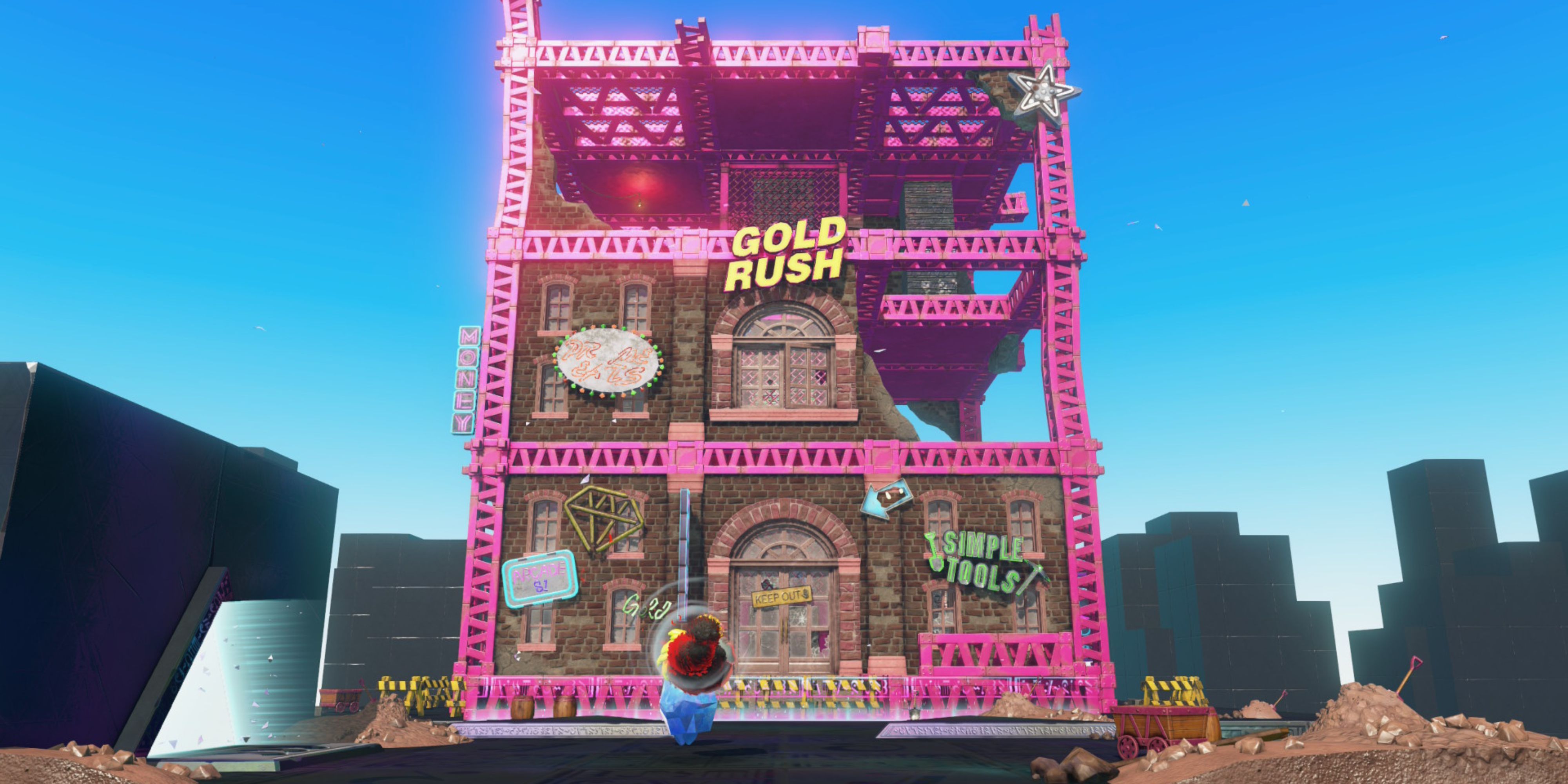 Gold Rush Hotel in Donkey Kong Bananza
