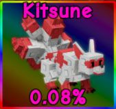 Kitsune pet icon in Roblox Grow a Garden.