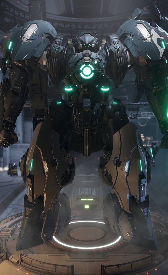 Mecha Break, Welkin, a massive mech with a sword.
