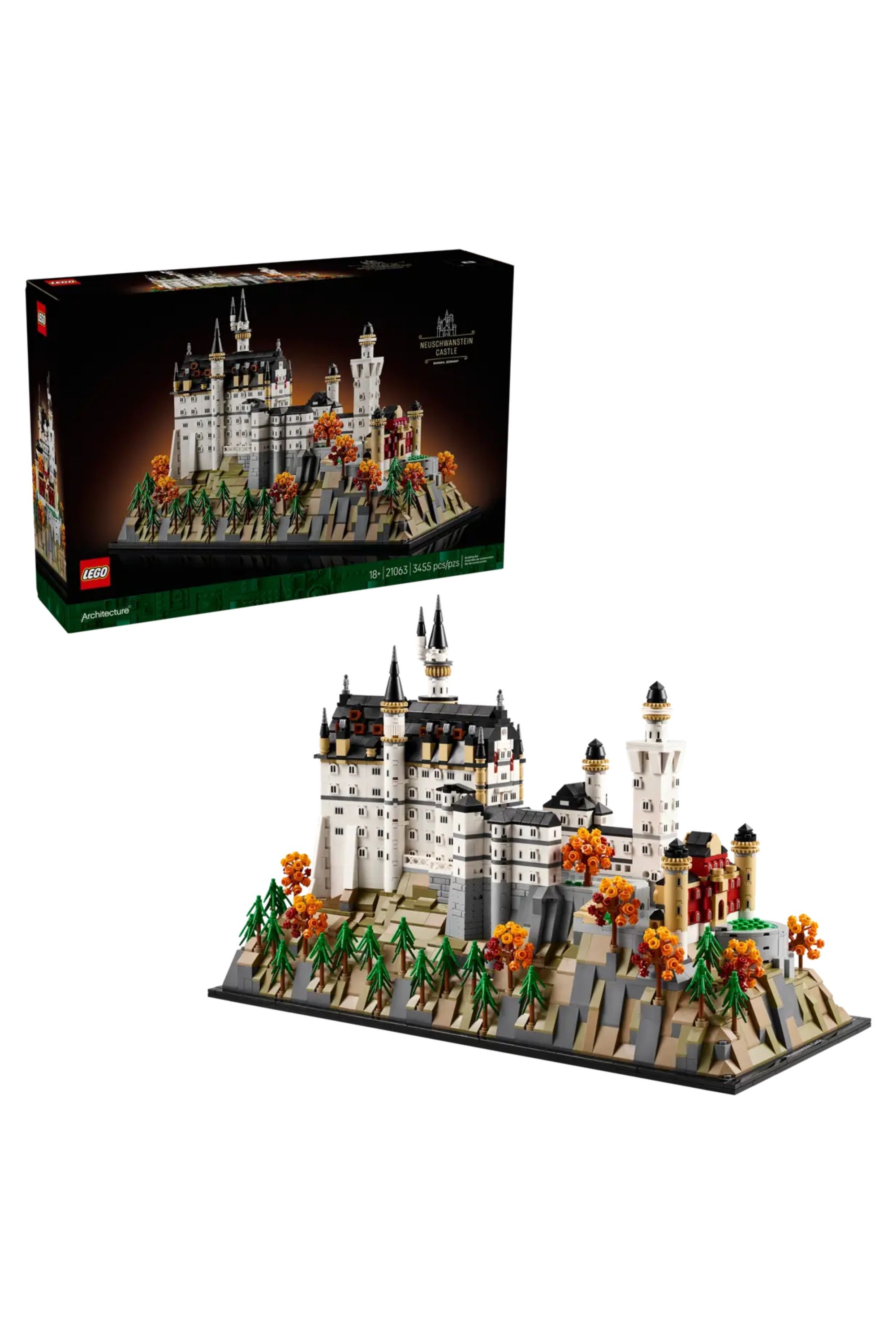 Neuschwanstein Castle lego set.