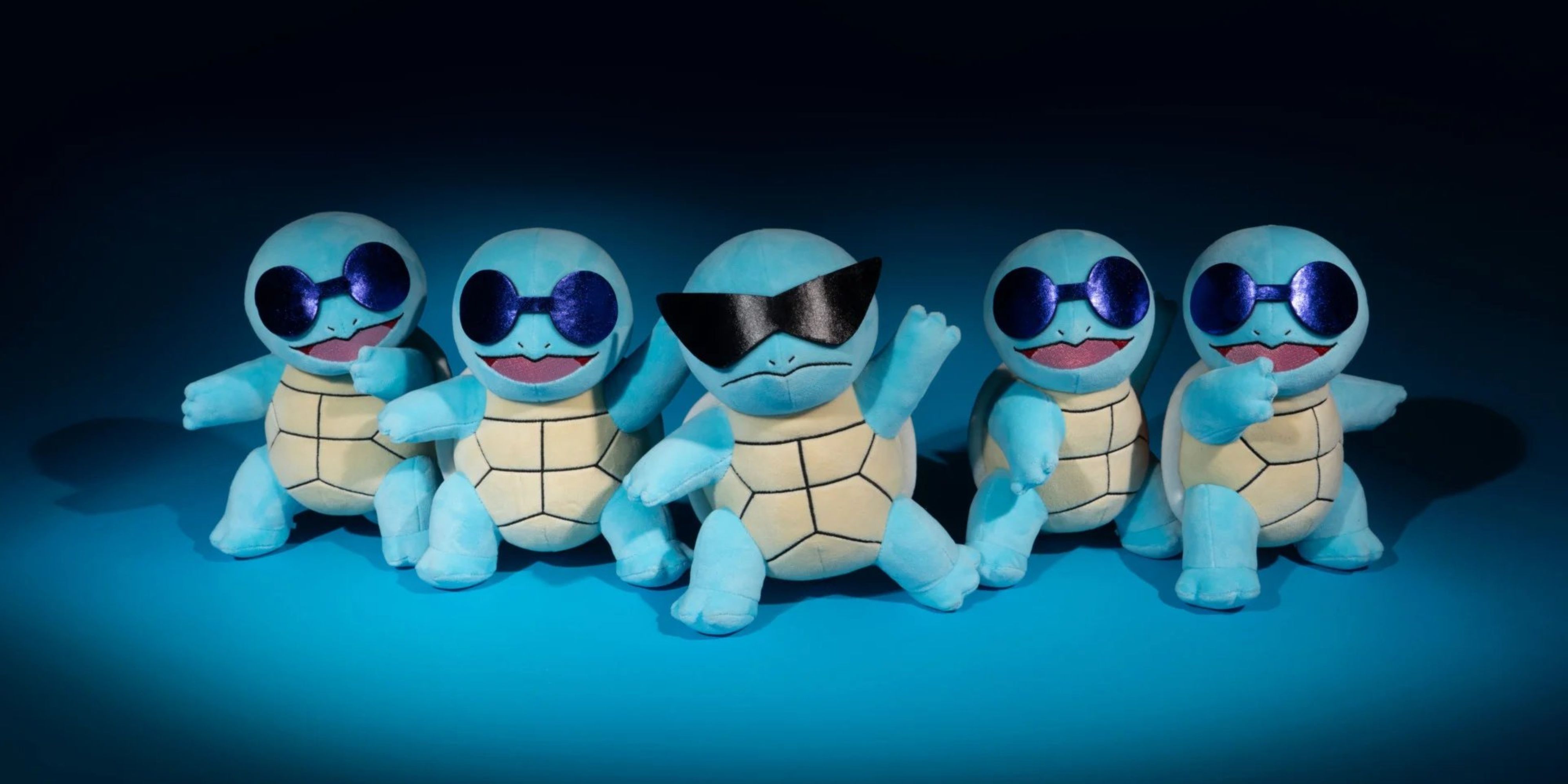 squirtle squad pokemon plush set.