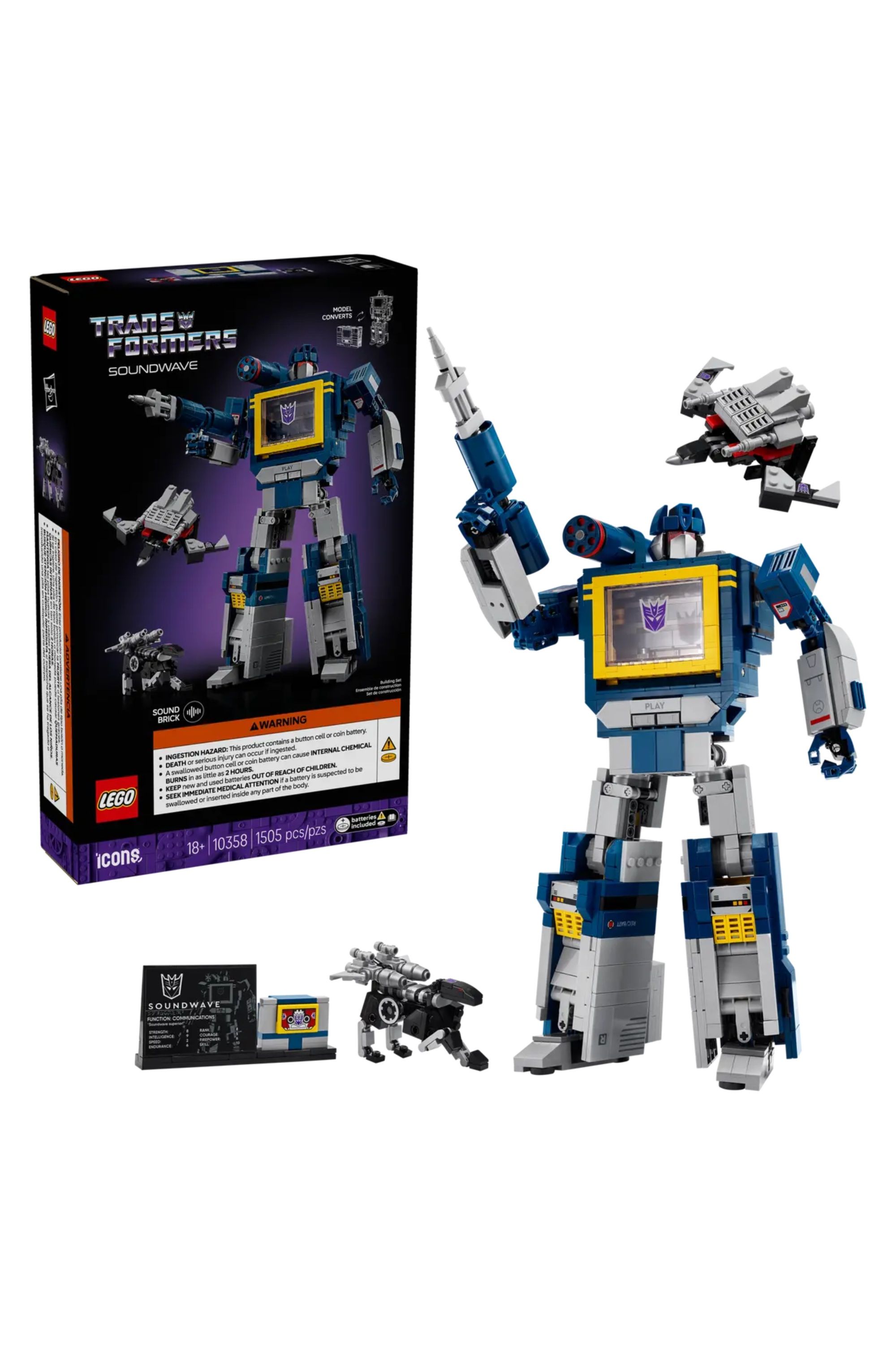 Transformers: Soundwave Lego Set.