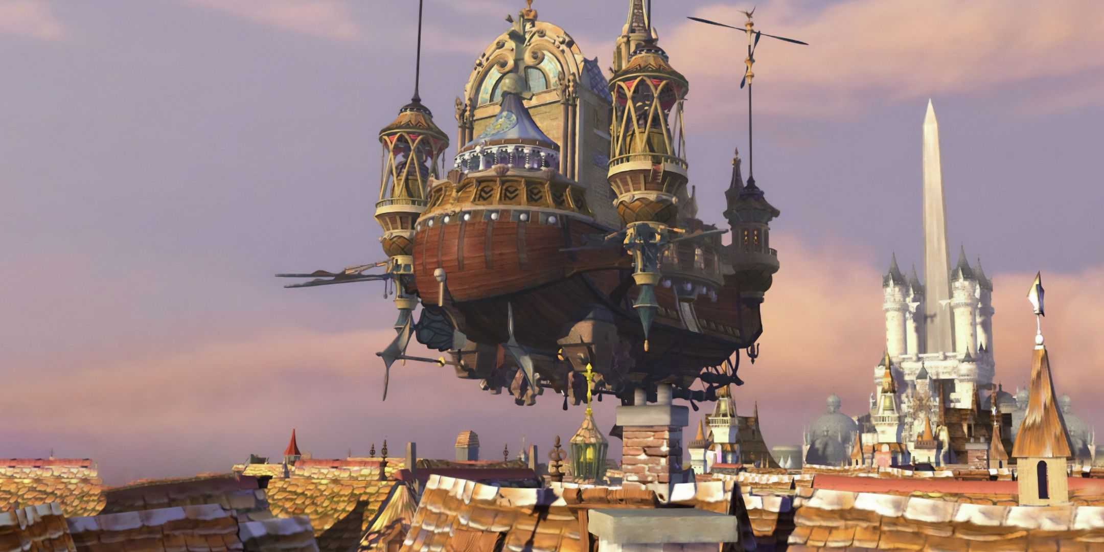 The Tantalus theatre ship arrives to Alexandria in Final Fantasy 9. 