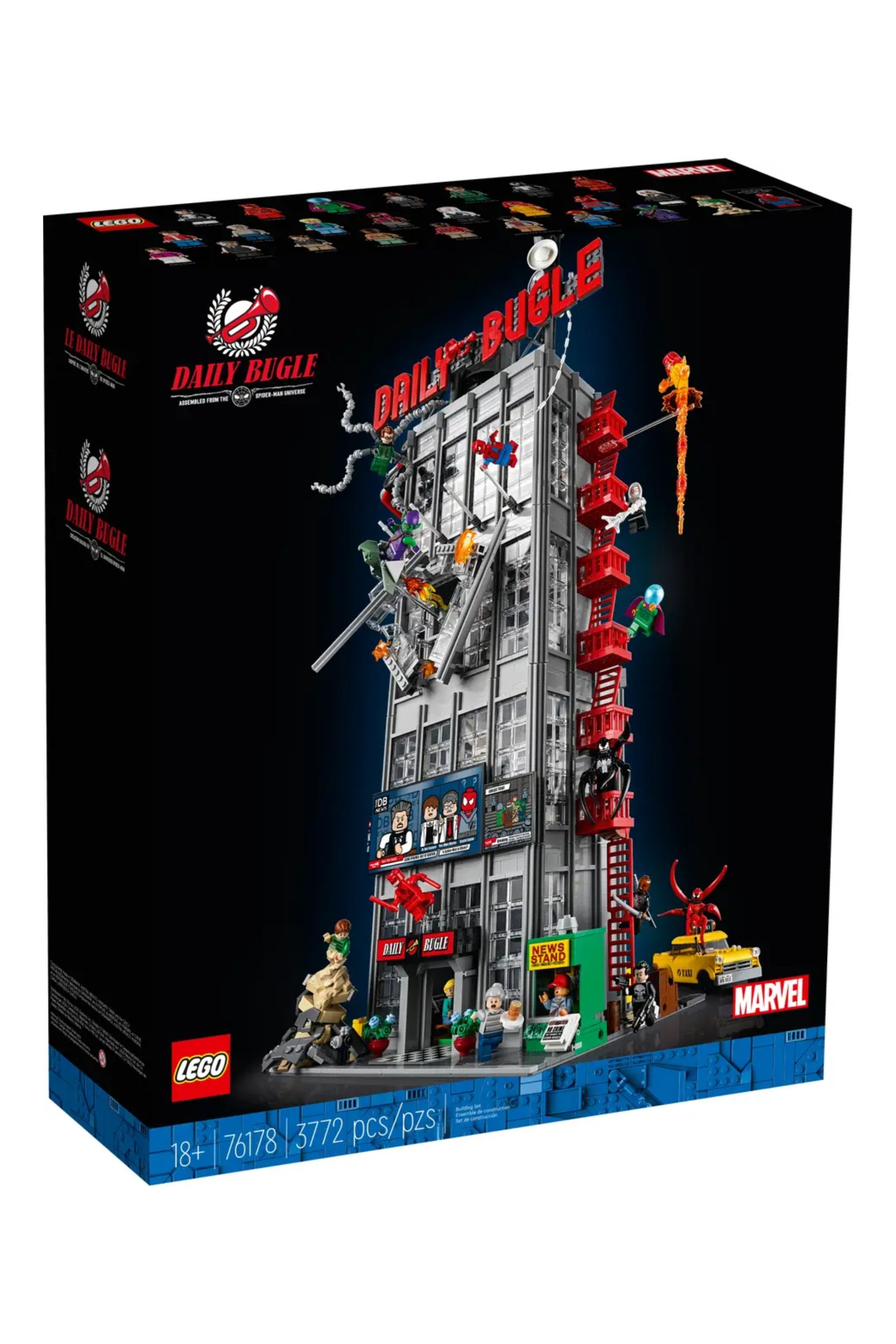 daily bugle boxed lego set.