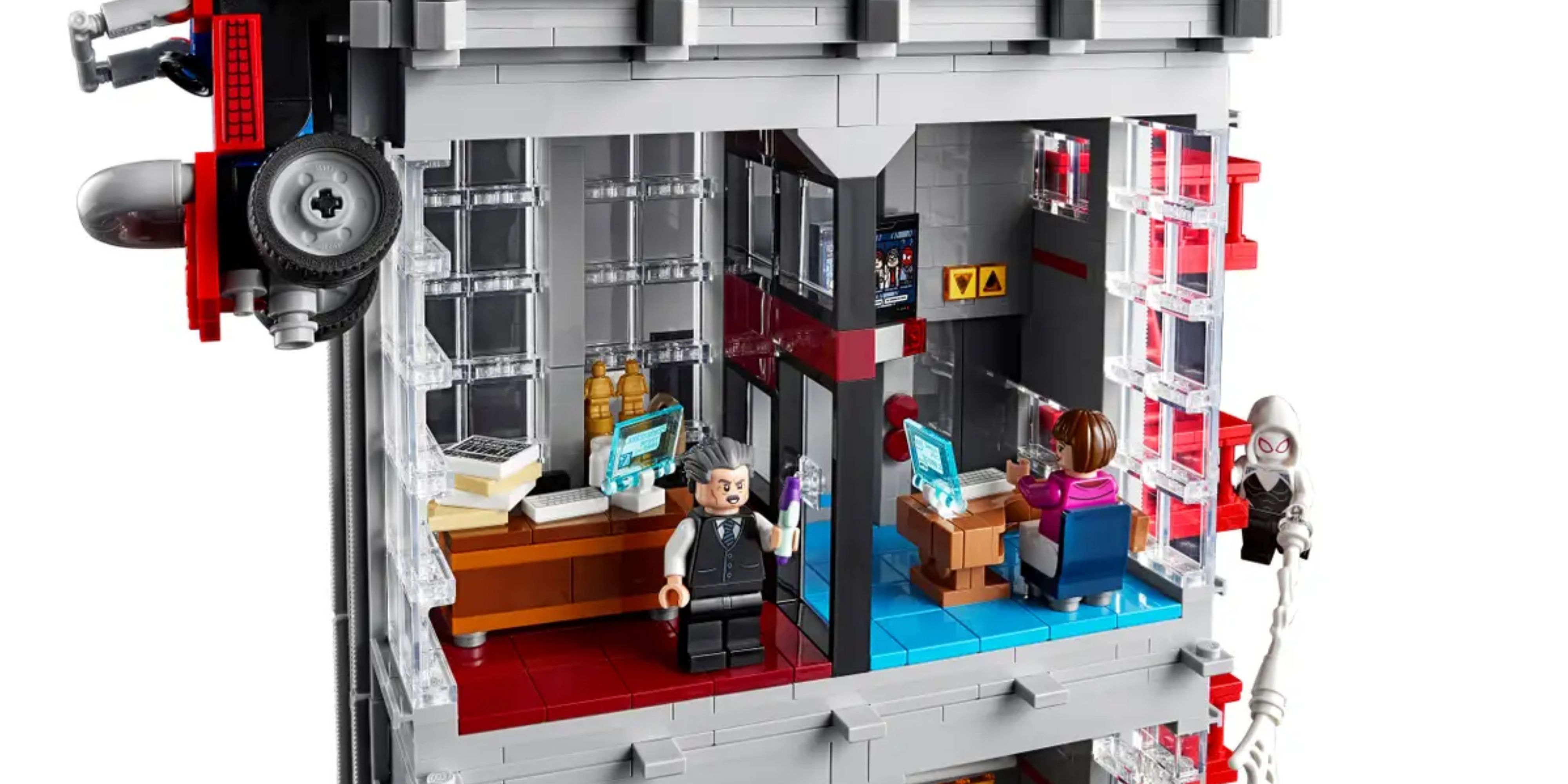 inside the daily bugle lego set.