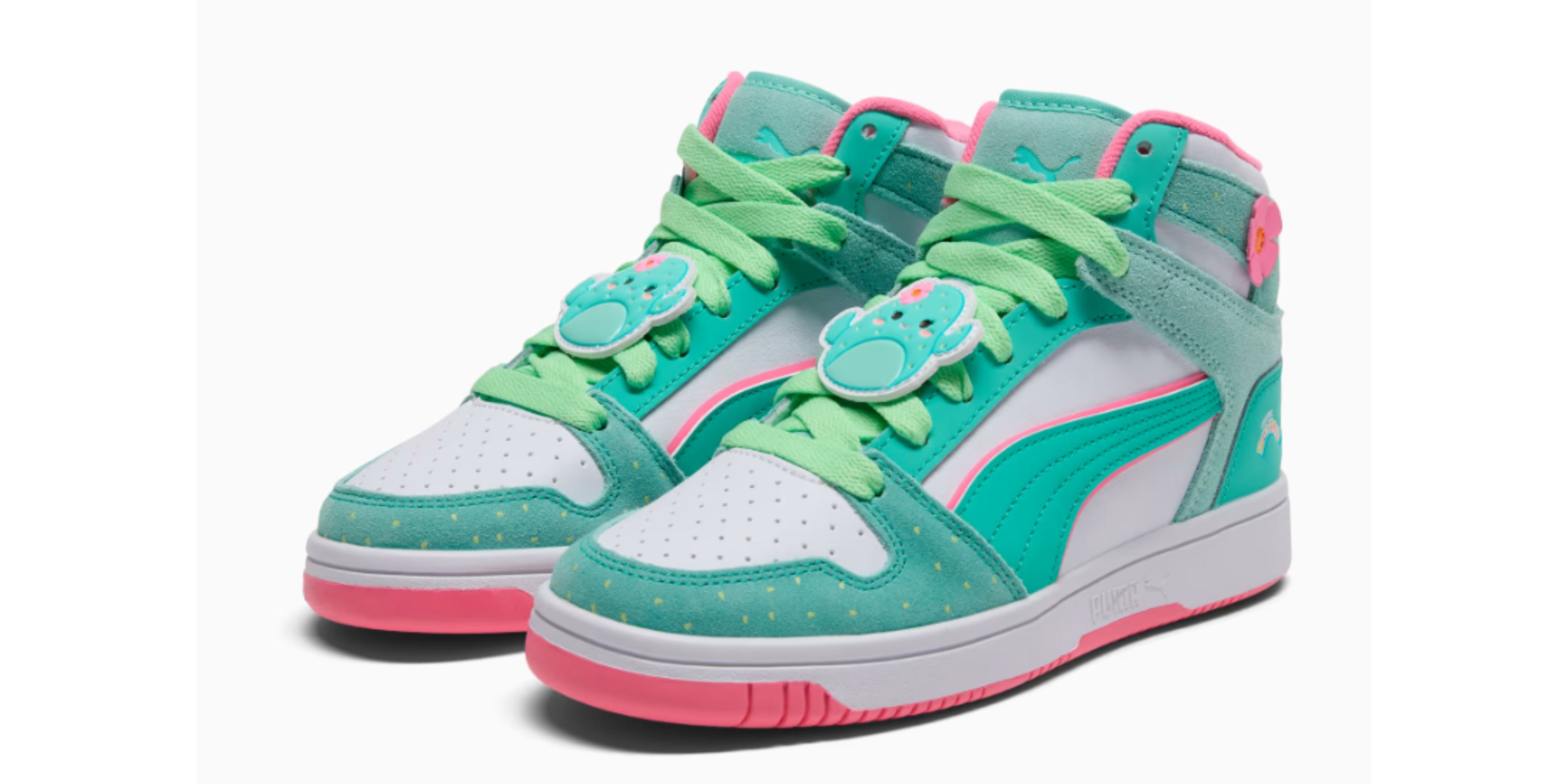 cactus squishmallow puma sneakers.