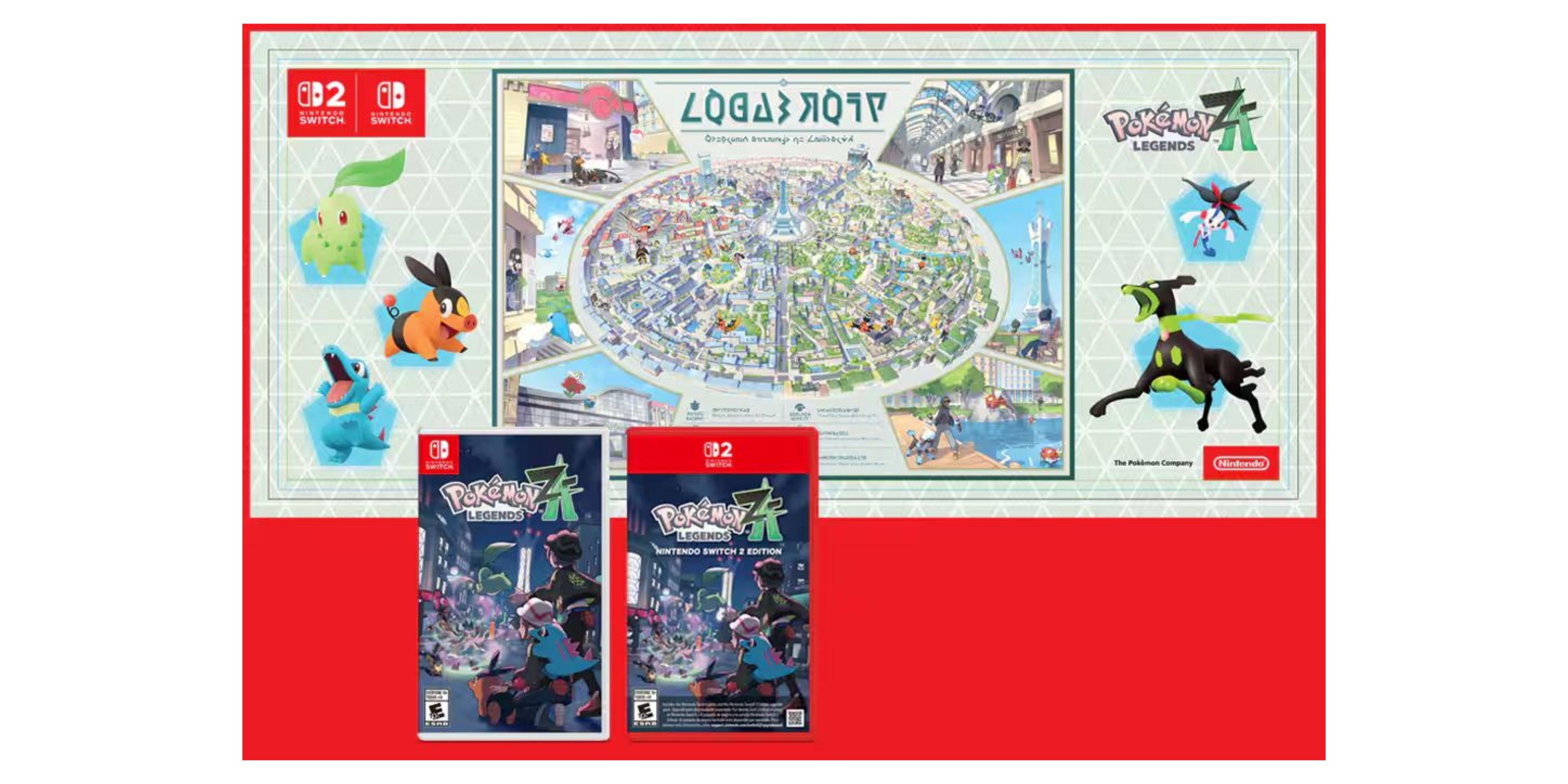 pokemon legends z-a lumiose city map playmat.