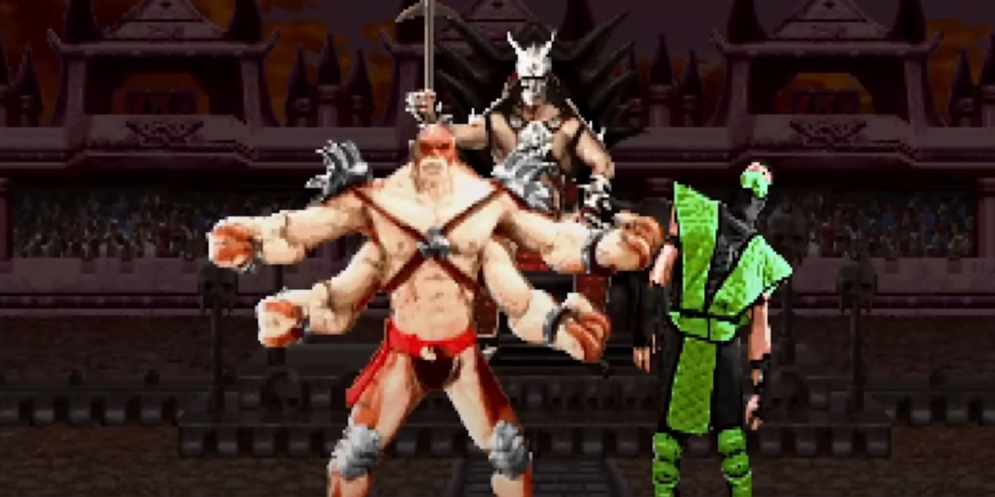 Goro fighting in the Mortal Kombat: Legacy Kollection trailer. 