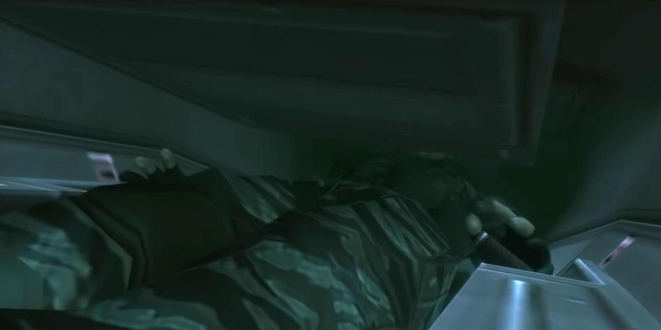 Naked Snake in his aircraft in Metal Gear Solid 3 Snake Eater.