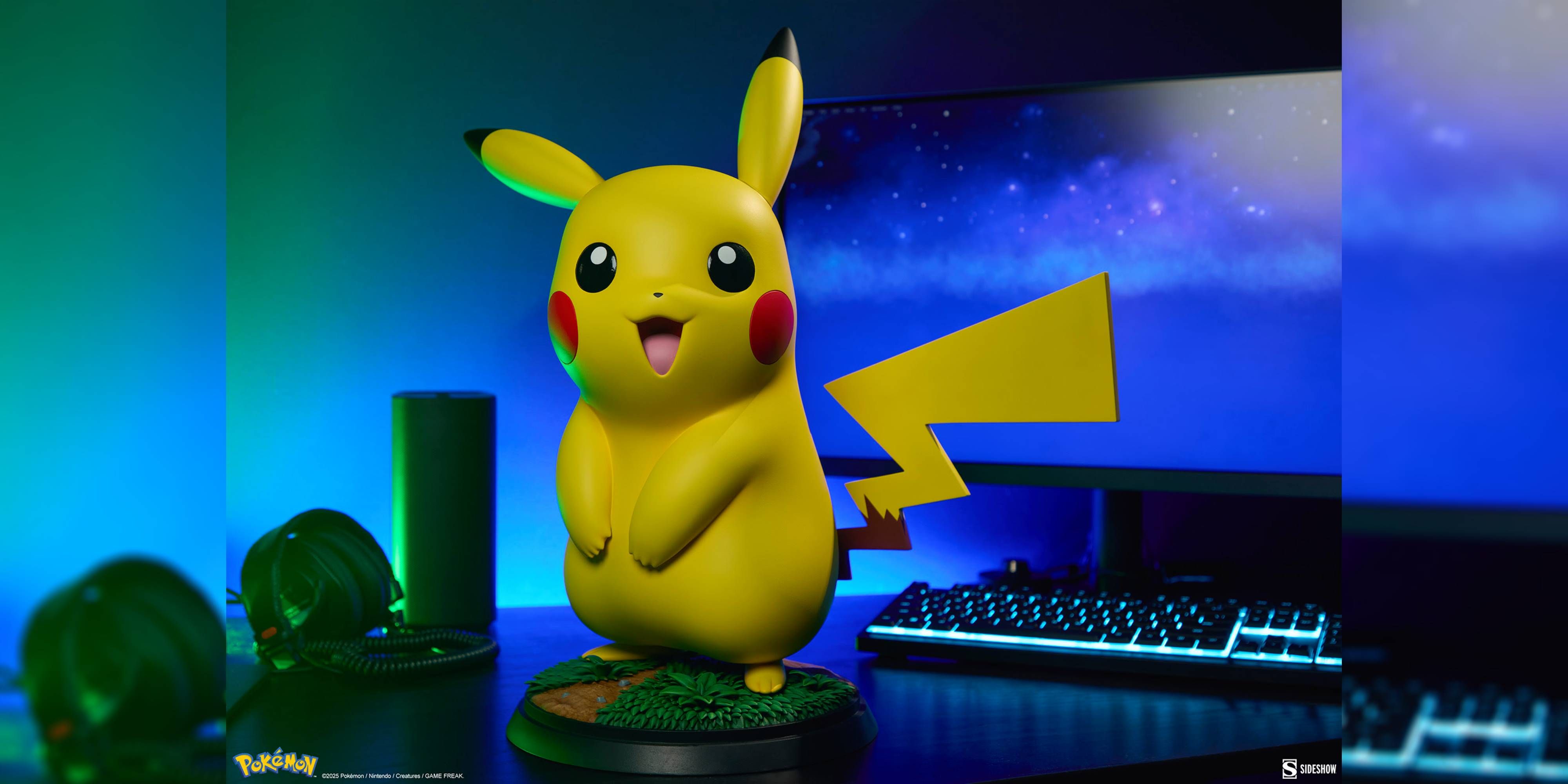 pokemon x sideshow life-size pikachu statue.