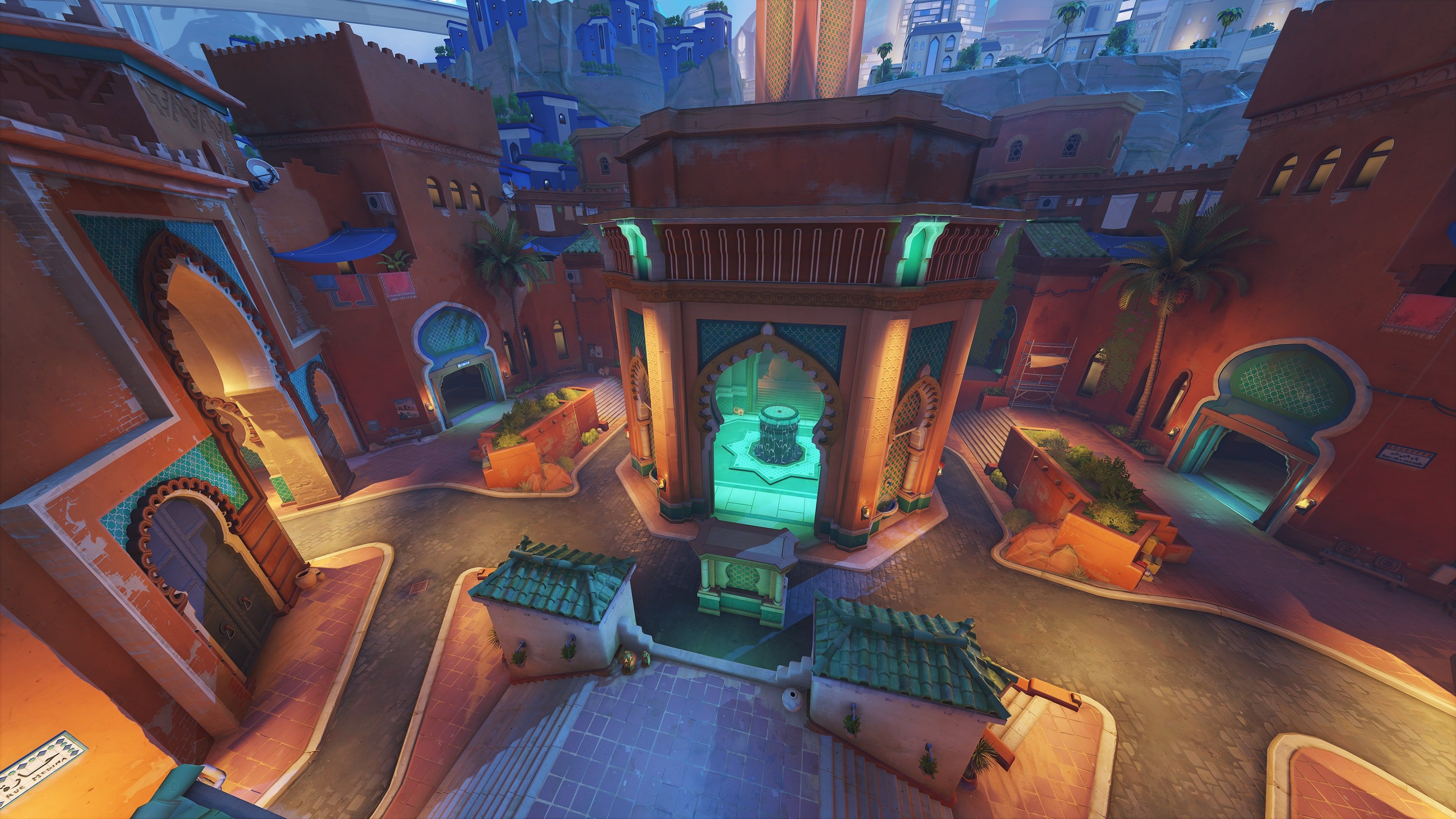 Gameplay from Overwatch 2's stadium, featuring a new map. 