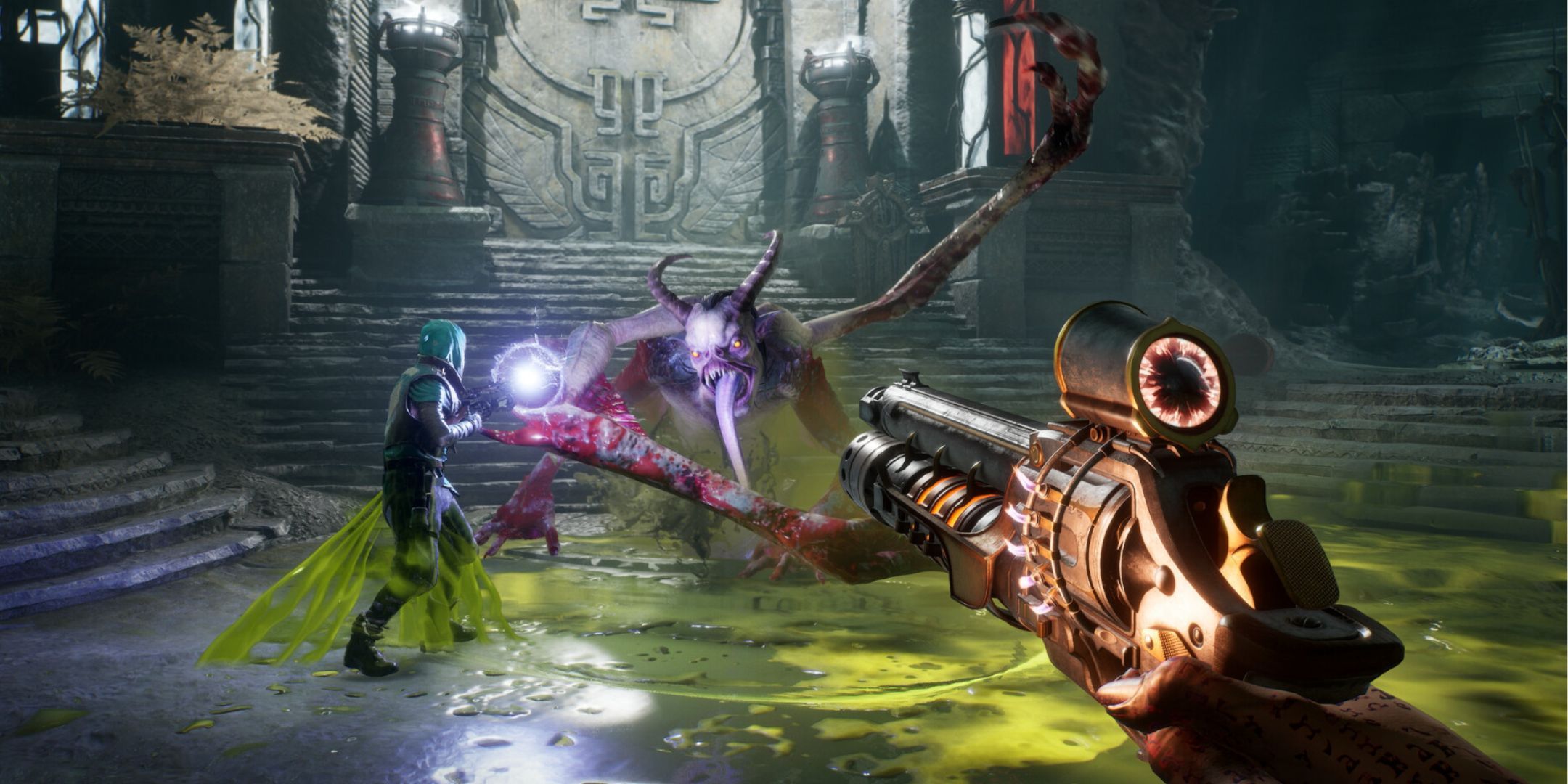 Painkiller 2025 Pistol Aiming At Bat Demon