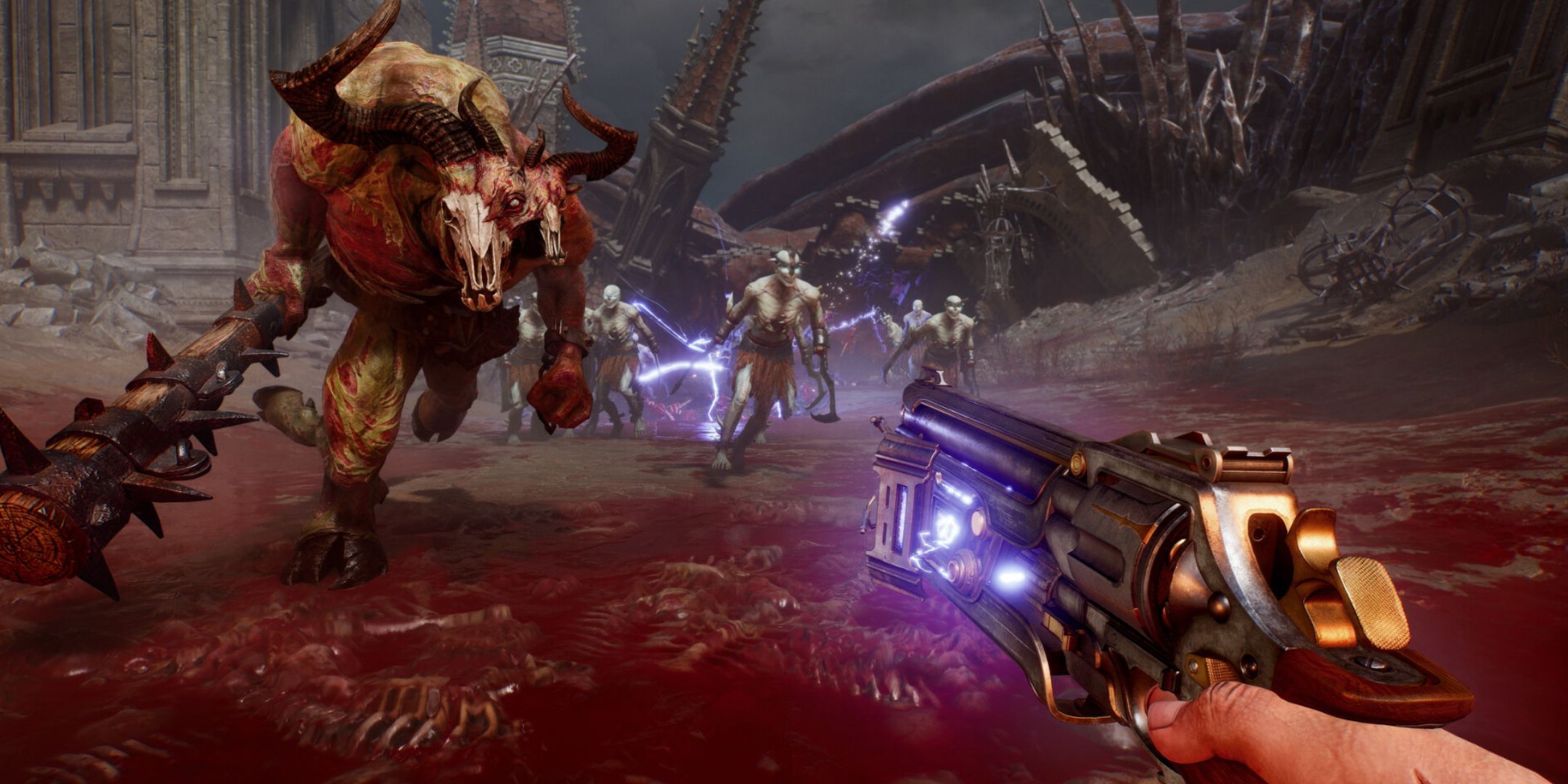 Painkiller 2025 Pistol Aiming At Nephilim