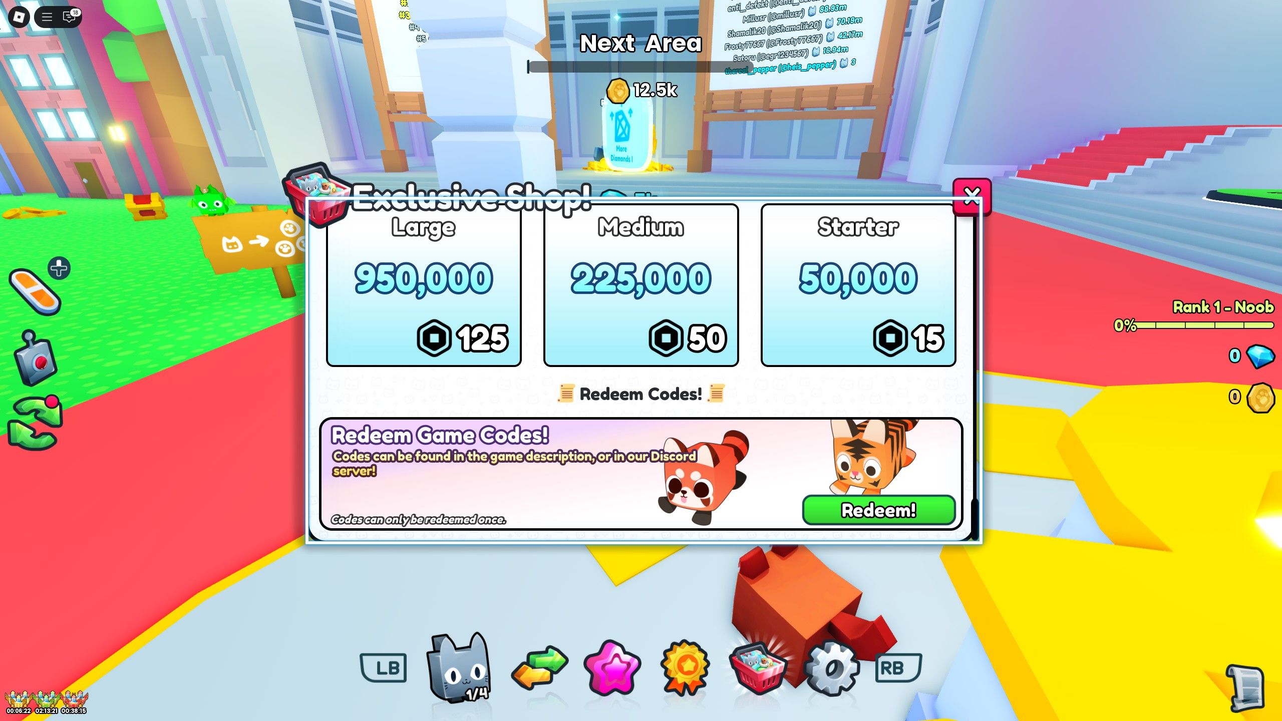 the shop in Pet Simulator X Overhauled on Roblox