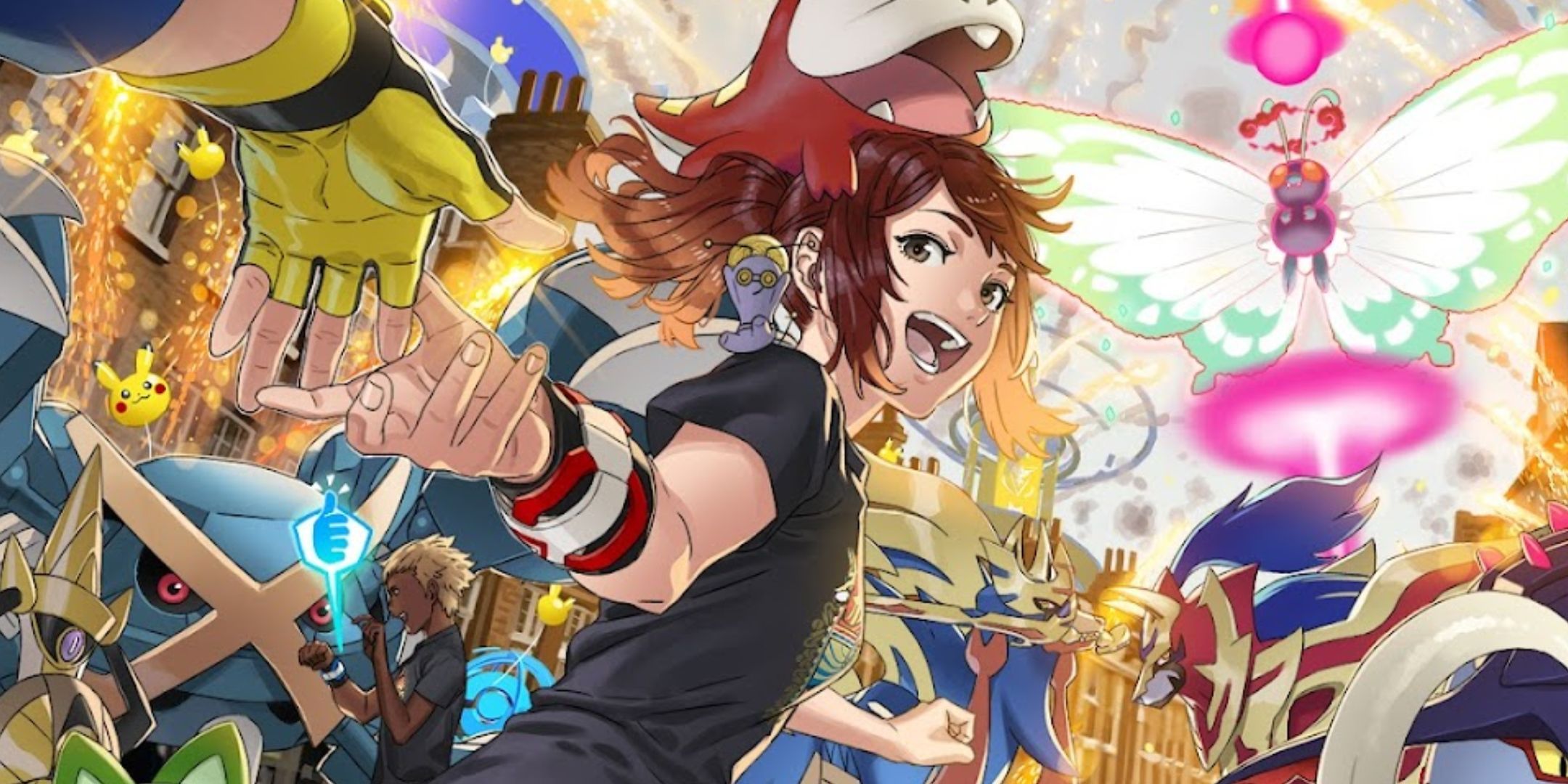 The ninth anniversary image for Pokemon Go