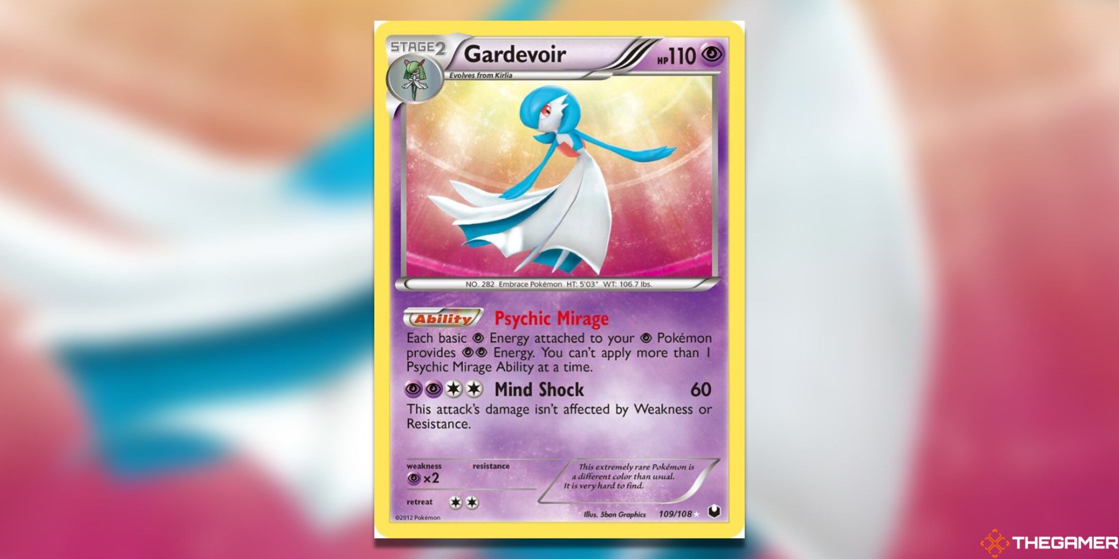 The Dark Explorers Gardevoir from the Pokemon TCG.