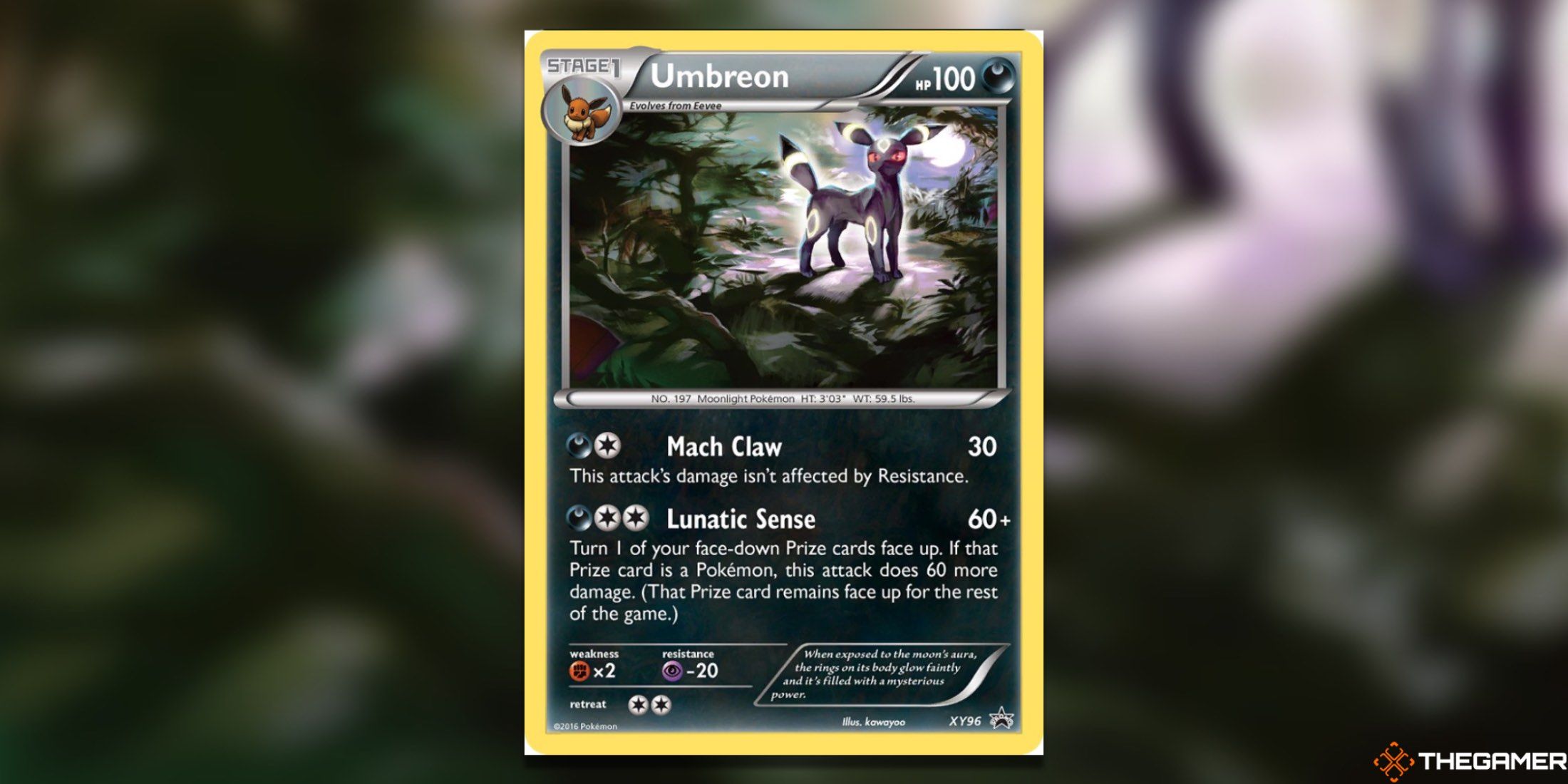 The Moonbreon XY Promo from the Pokemon TCG.