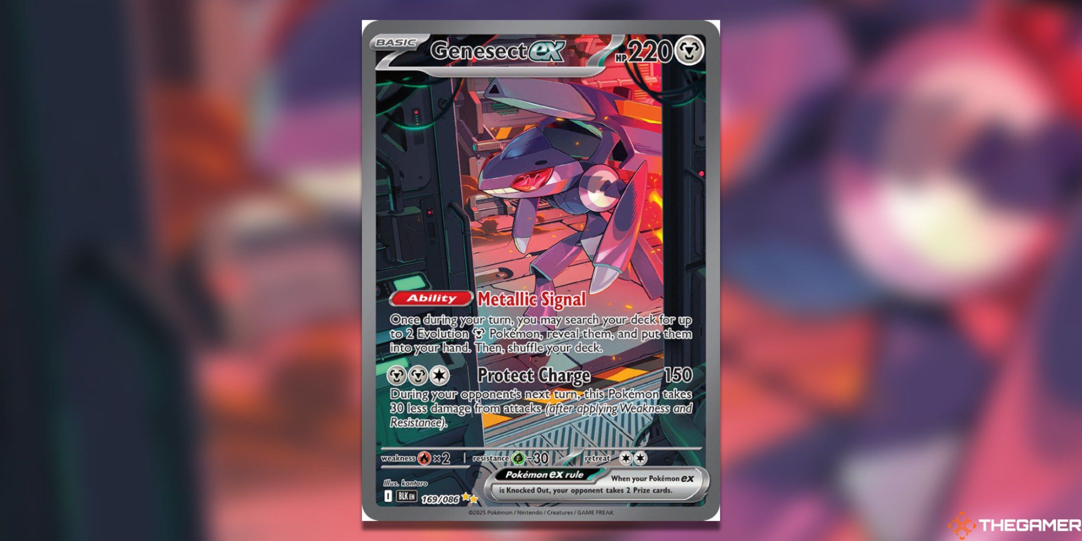 The Black Bolt Genesect ex Special Illustration Rare from the Pokemon TCG.