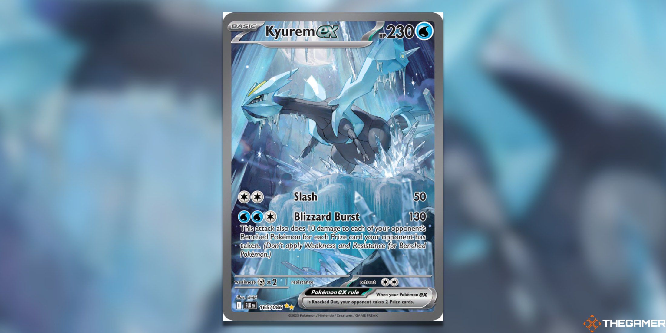The Black Bolt Kyurem ex Special Illustration Rare from the Pokemon TCG.