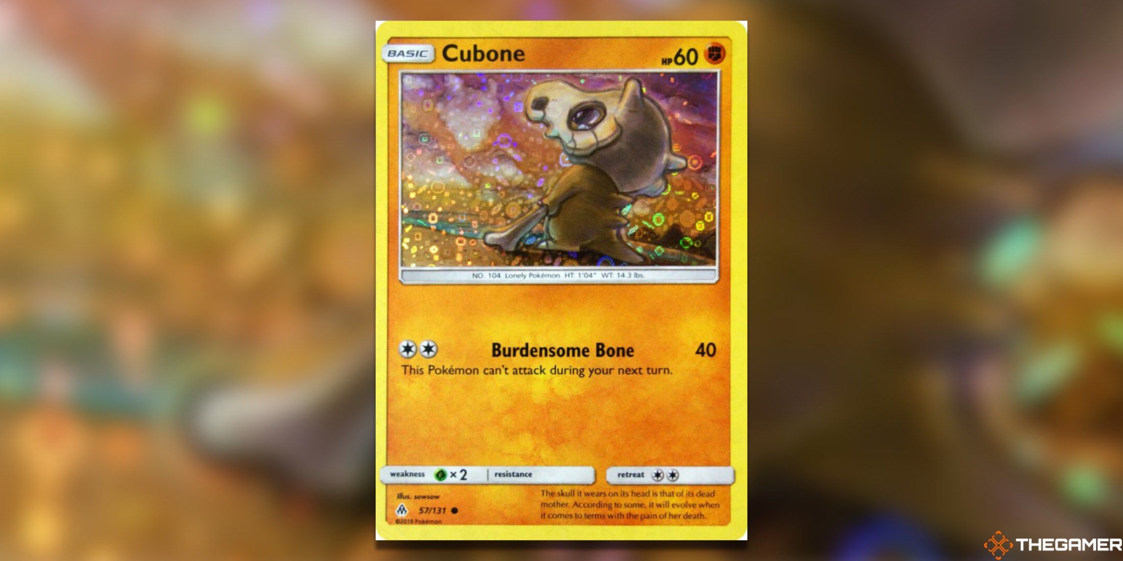 The General Mills Cubone from the Pokemon TCG.