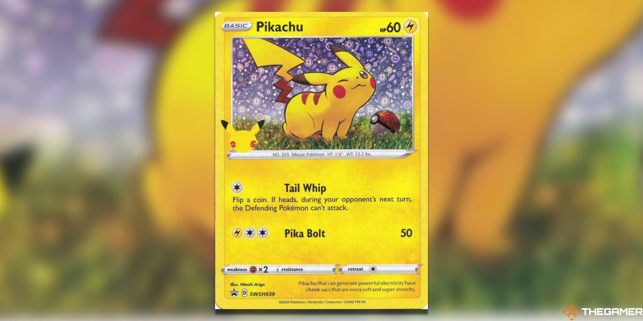The General Mills Pikachu SH039 from the Pokemon TCG.
