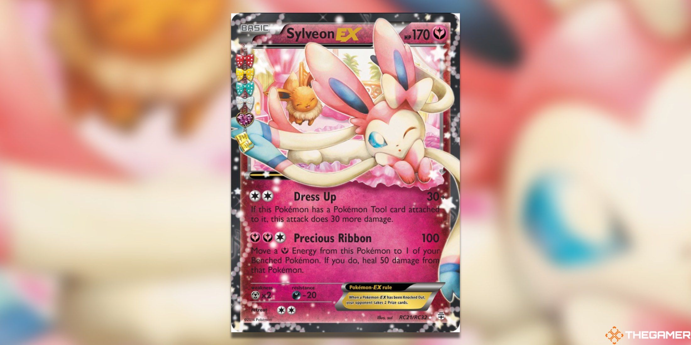 The Generations Sylveon EX Ultra Rare from the  from the Pokemon TCG..=