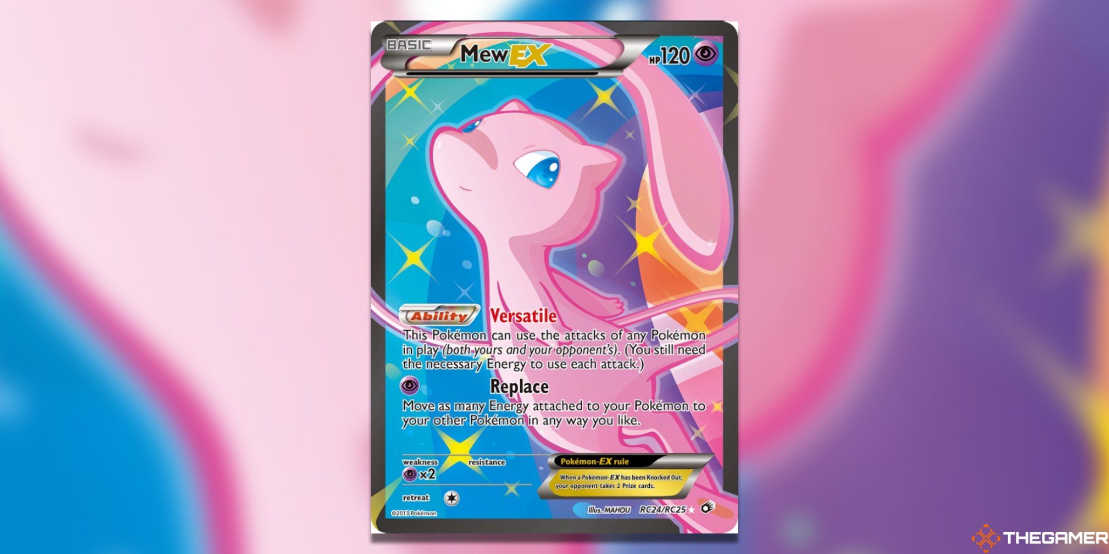 The Radiant Collection Legendary Treasures Mew EX from the Pokemon TCG.
