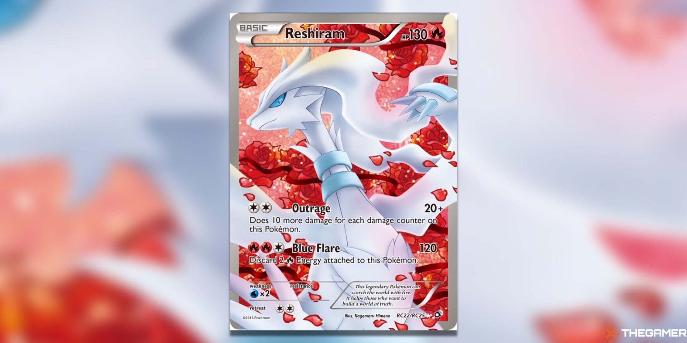 The Legendary Treasures Reshiram from the Pokemon TCG.