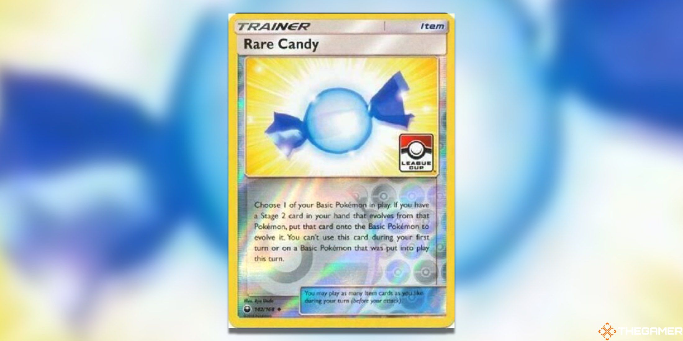 The Rare Candy League Cup from the Pokemon TCG.
