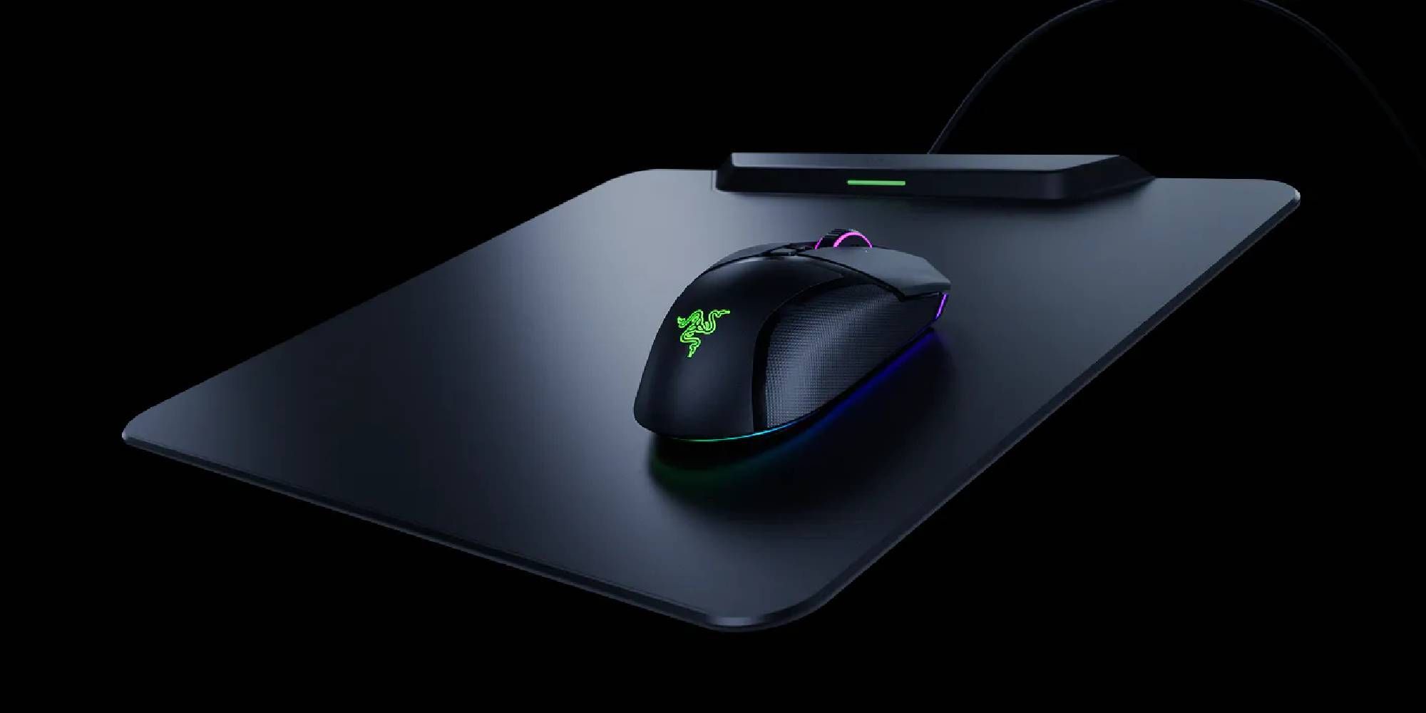 Razer HyperFlux V2 On Black Background.