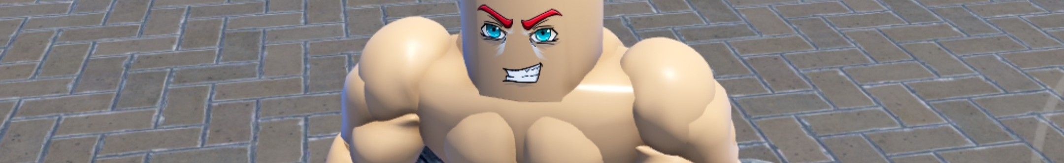 a player in Sisyphus Muscle Push on Roblox