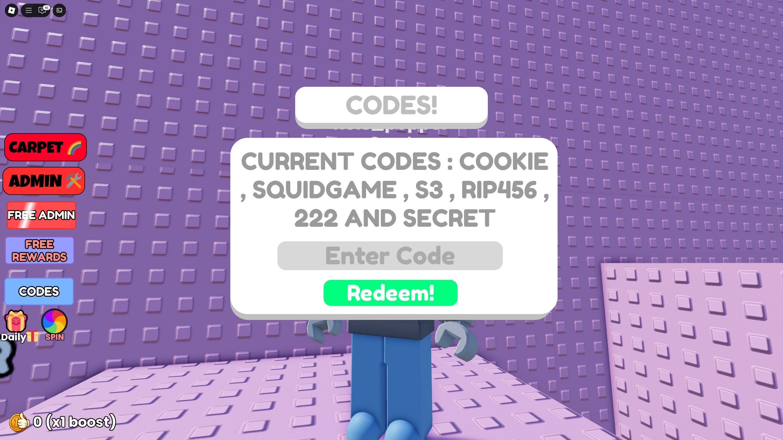 the codes box in Troll Gear Tower on Roblox