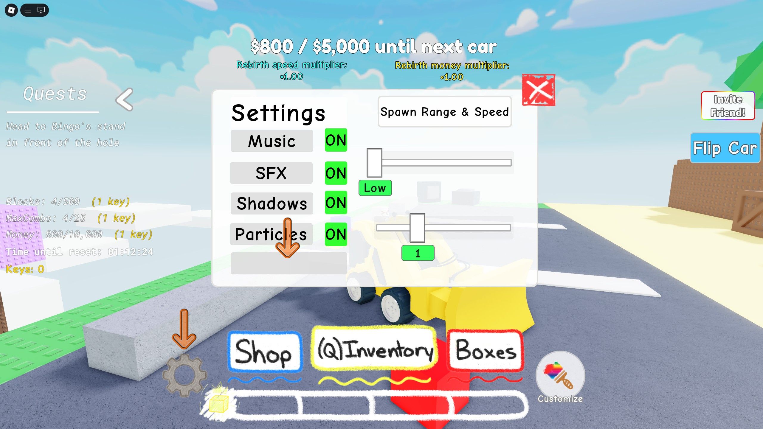 the codes in Push a Block on Roblox