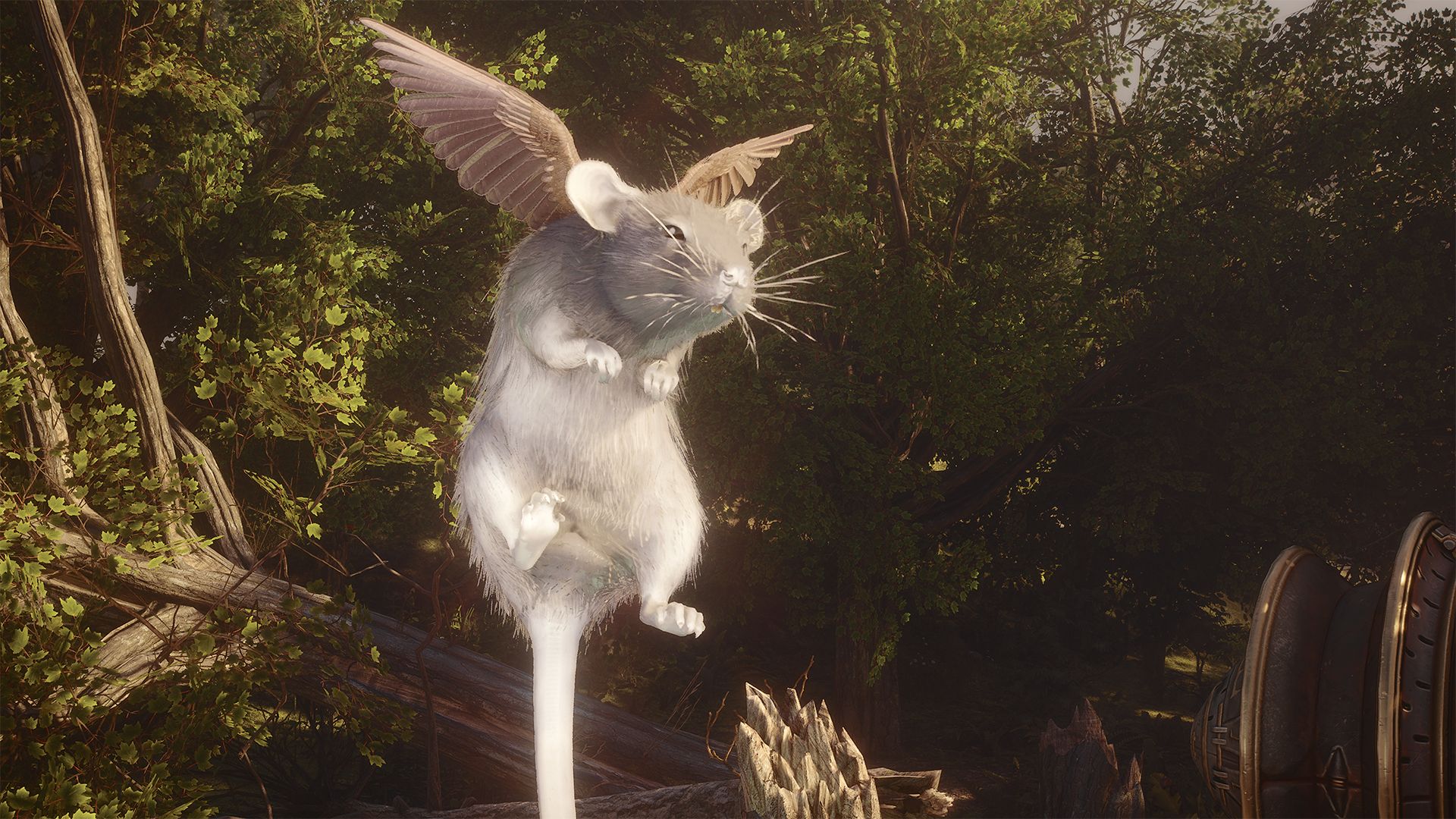 The Floppet flying in Soulframe.