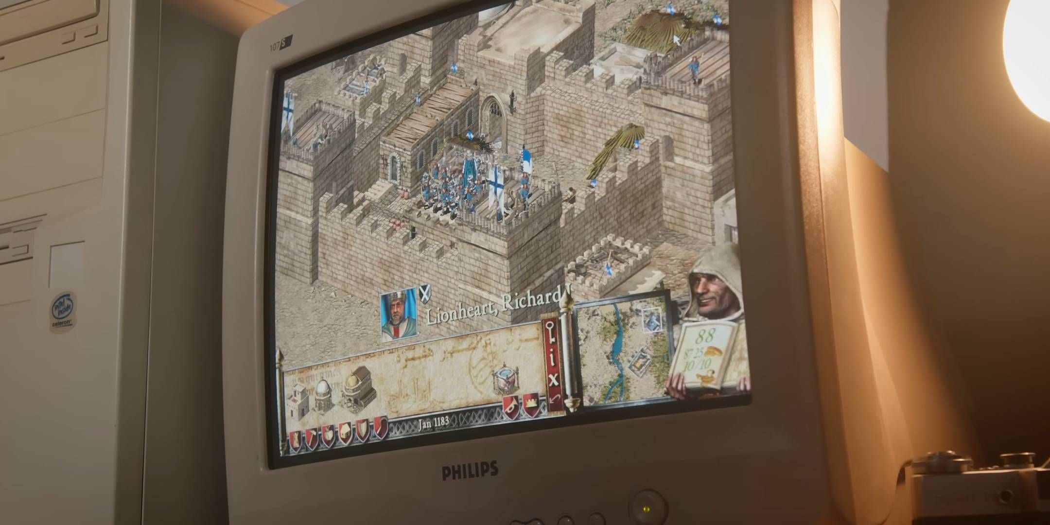 Stronghold Crusader on a CTR monitor
