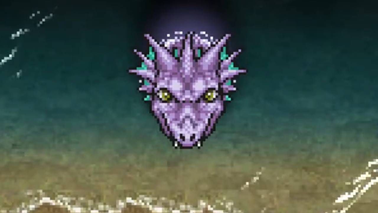 Syldra dying along the short of Walse in Final Fantasy 5.