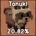 Tanuki pet icon in Roblox Grow a Garden.