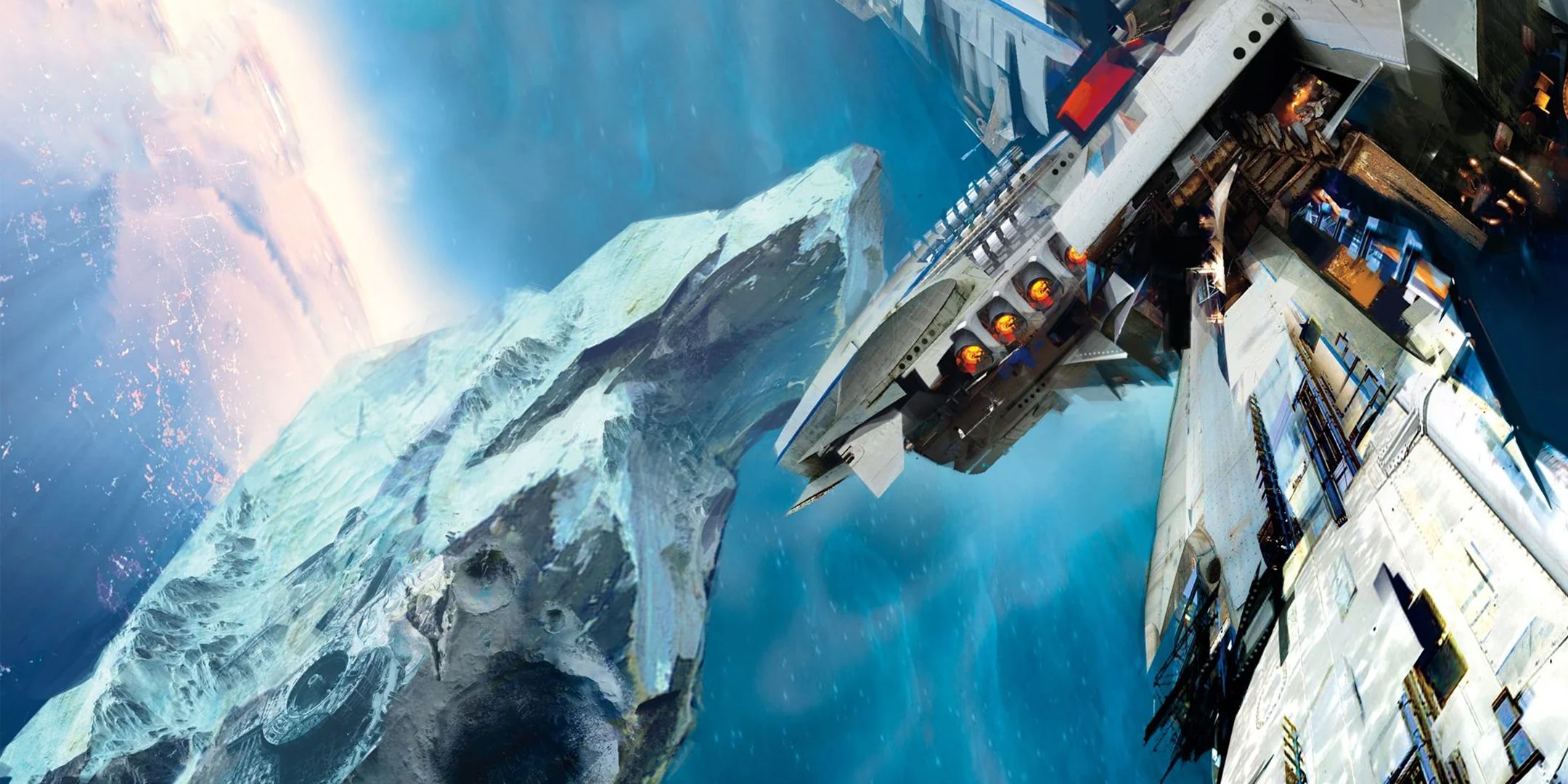 Cover art for Leviathan Wakes in The Expanse.