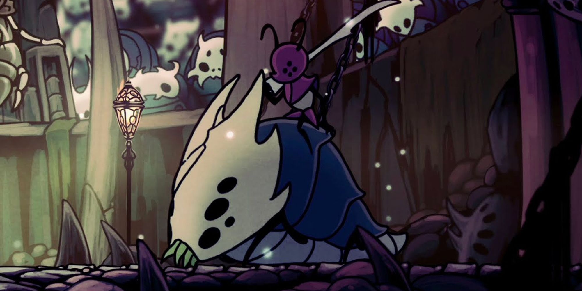 The God Tamer emerges in Hollow Knight.
