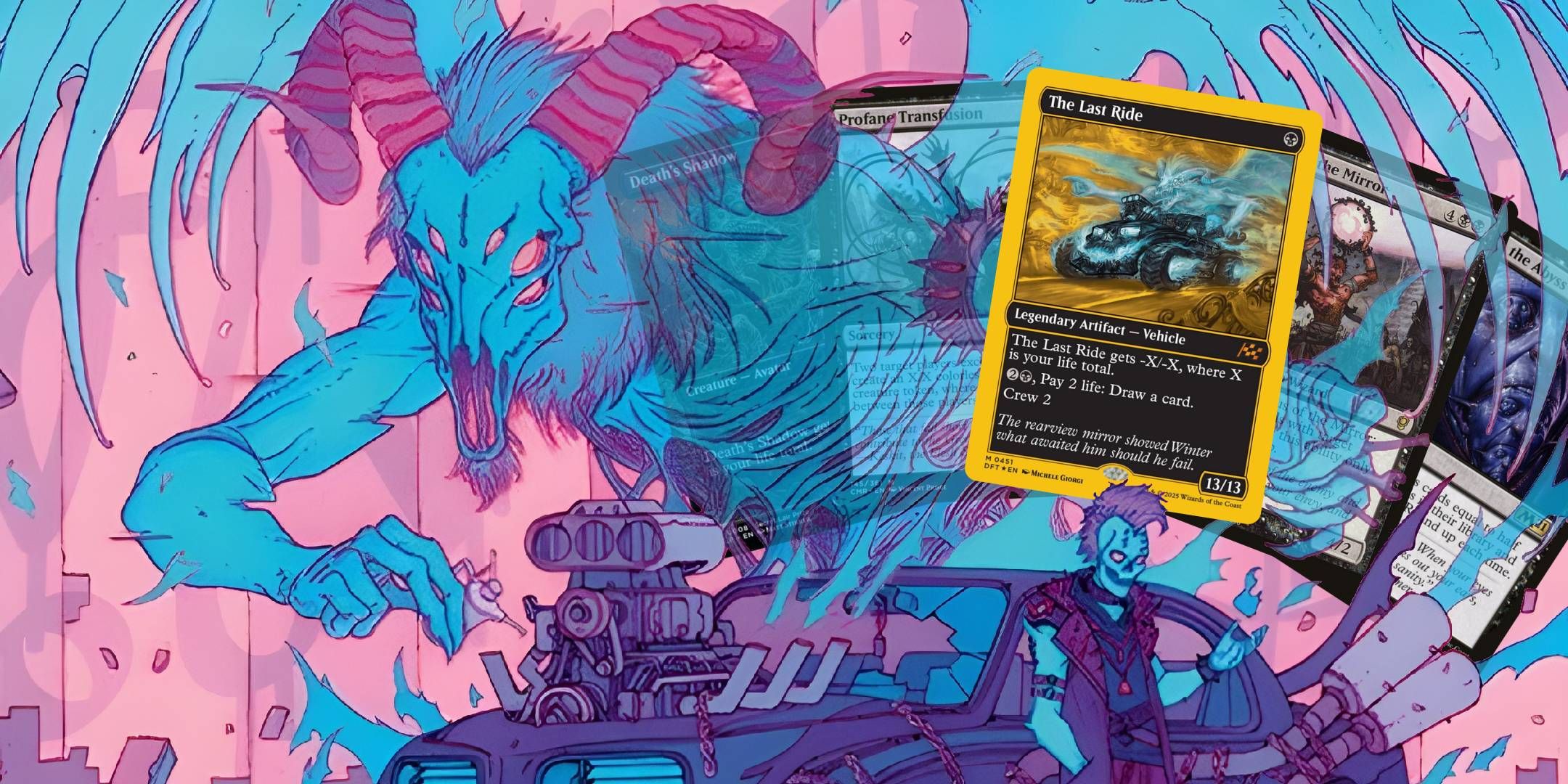 The Last Ride, shown with several key cards from the deck.