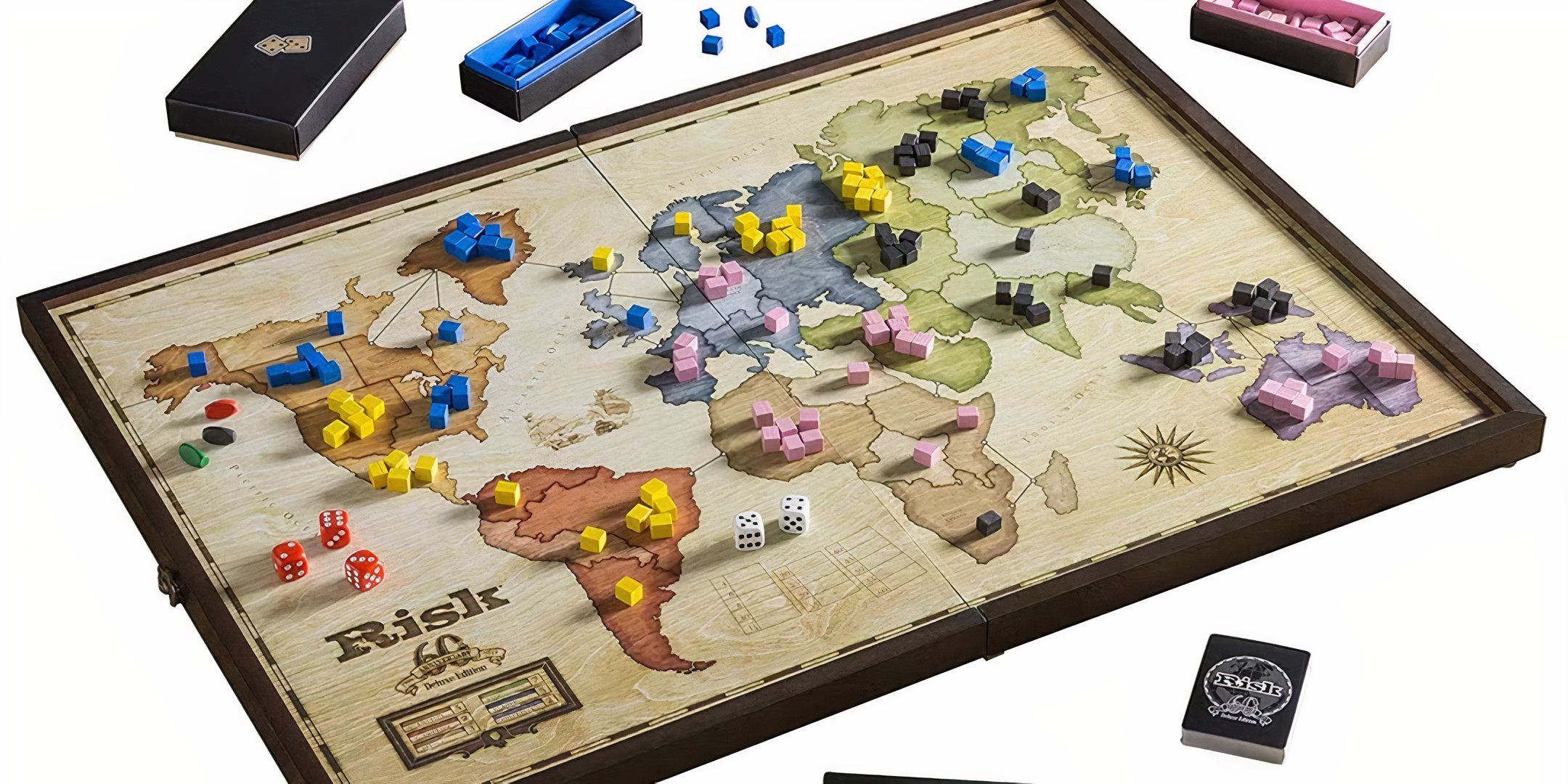 The Risk board on a blank background.