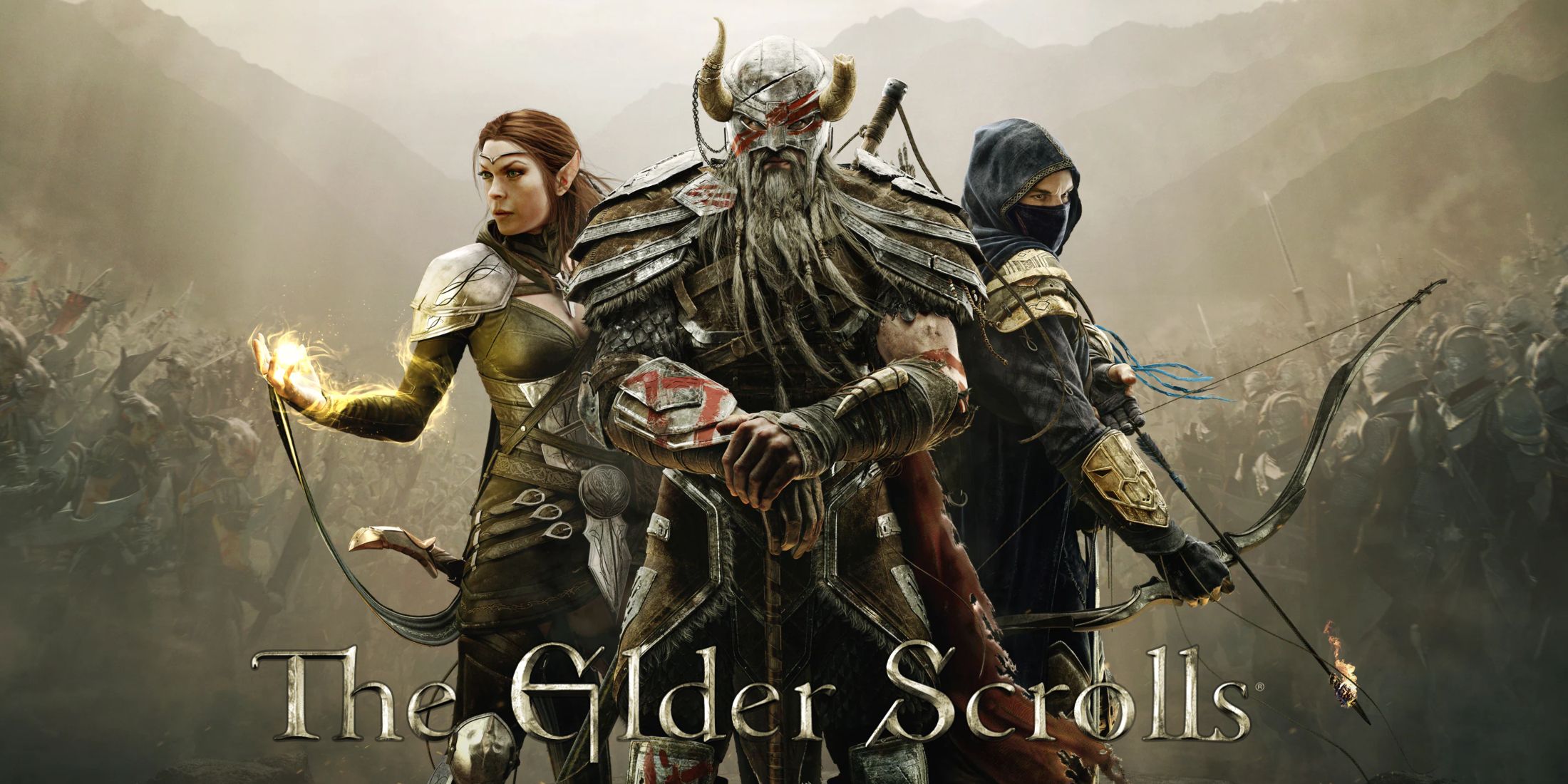 The main cover art and title for The Elder Scrolls Online.