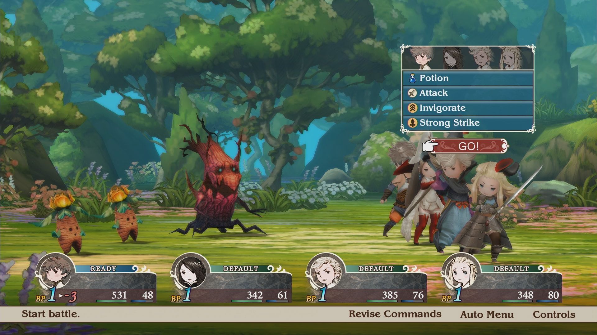 A Press Image Of A Battle In Bravely Default Flying Fairy HD Remaster.
