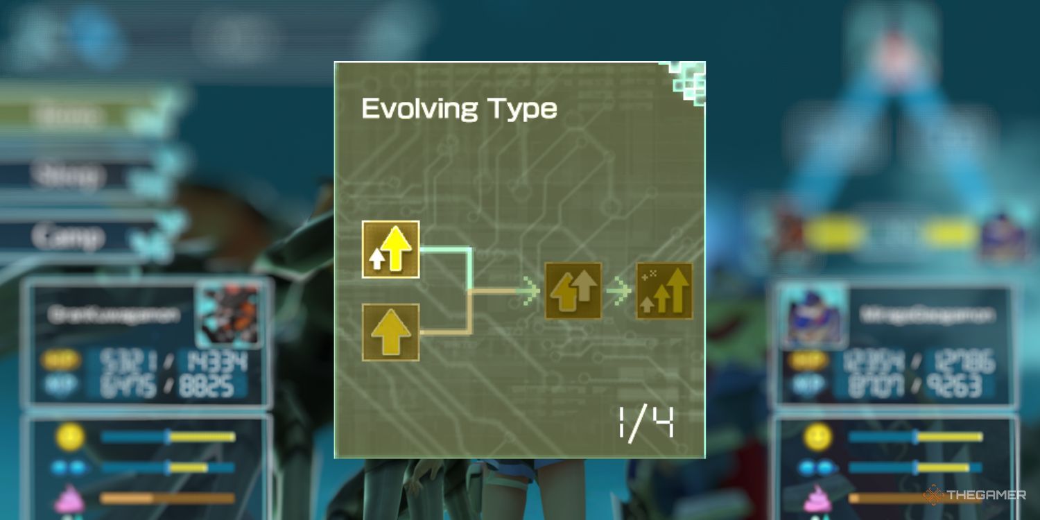 Evolving Type subcategory of Digimon World: Next Order